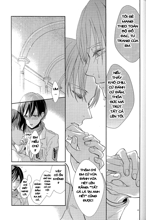 Đọc truyện hentai Hòa Quyện (Shingeki no Kyojin) - Oneshot