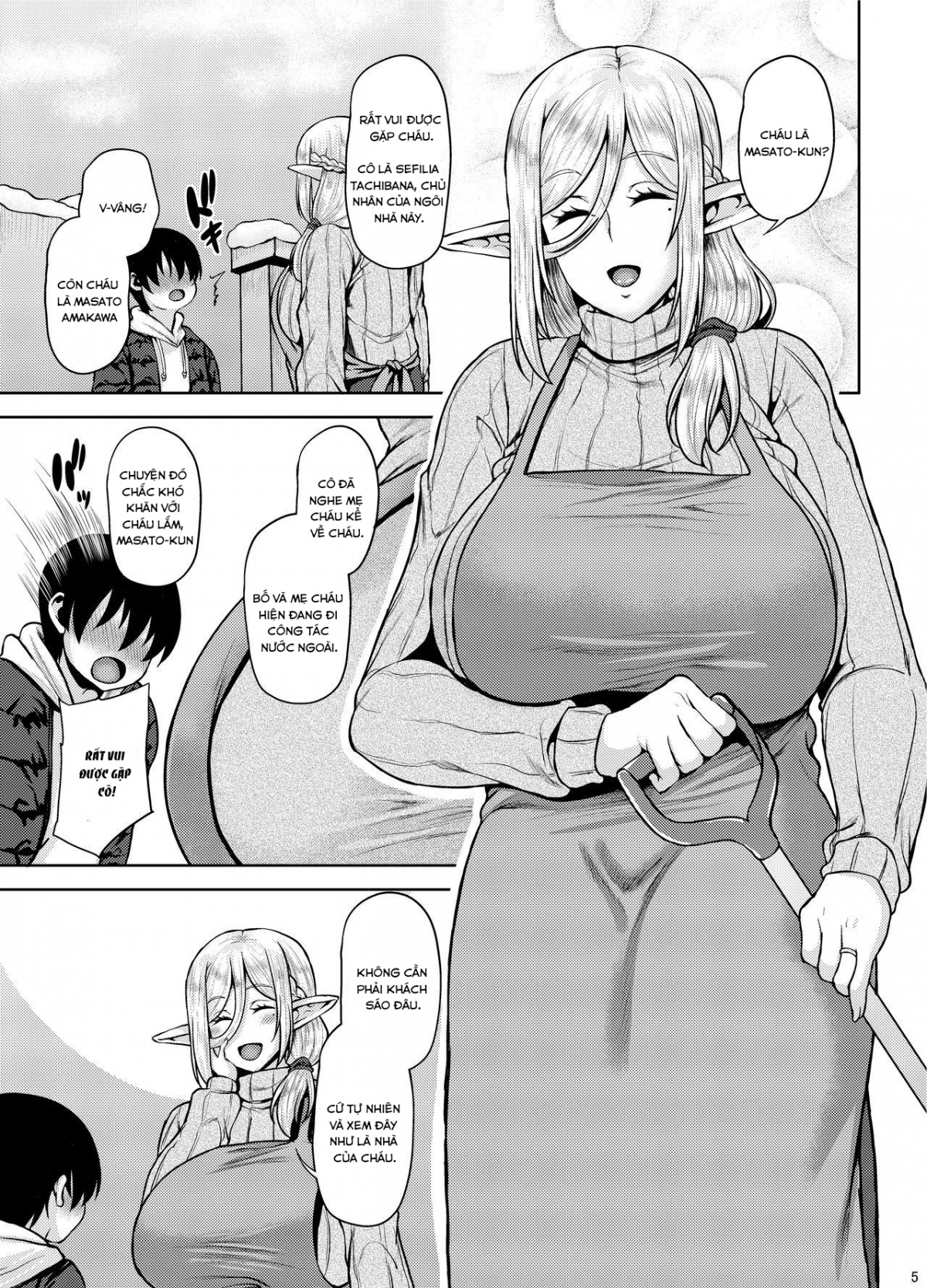 Đọc truyện hentai Miboujin Elf no Kanrinin-san to H Shichau Hon - Oneshot