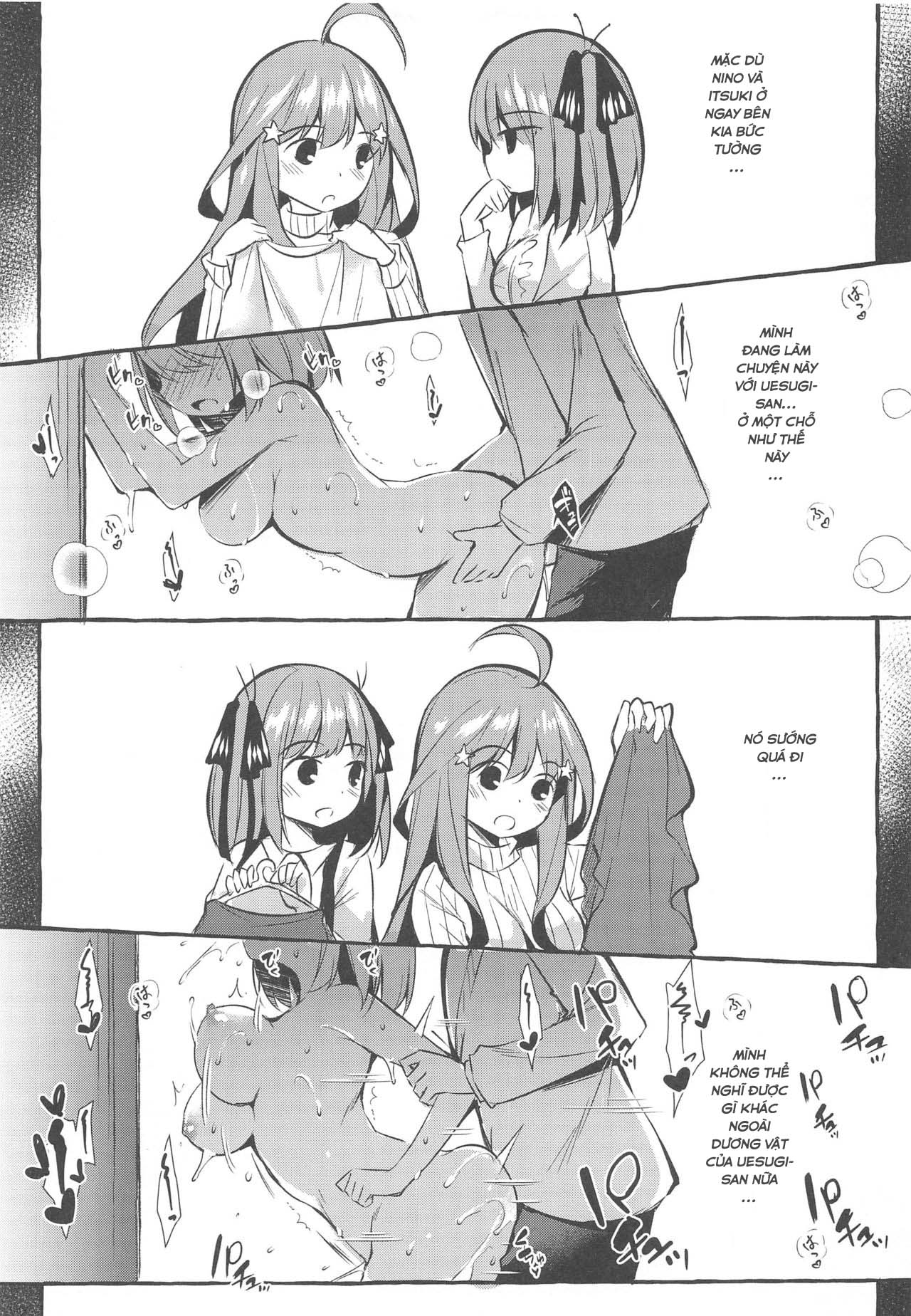 Đọc truyện hentai Yotsuba to Shichakushitsu de H Shiyo (Gotoubun no Hanayome) - Oneshot