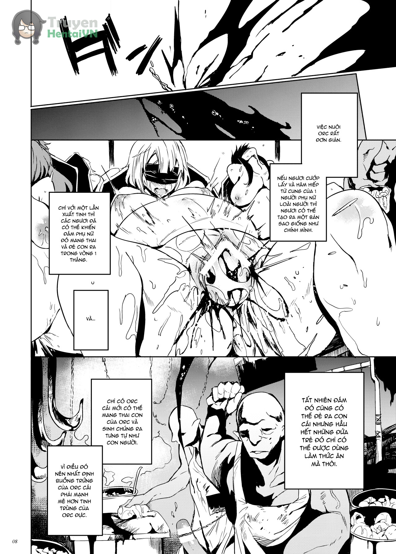 Đọc truyện hentai Orc no Ohime-sama wa Ranshi ga Tsuyosugiru - Oneshot