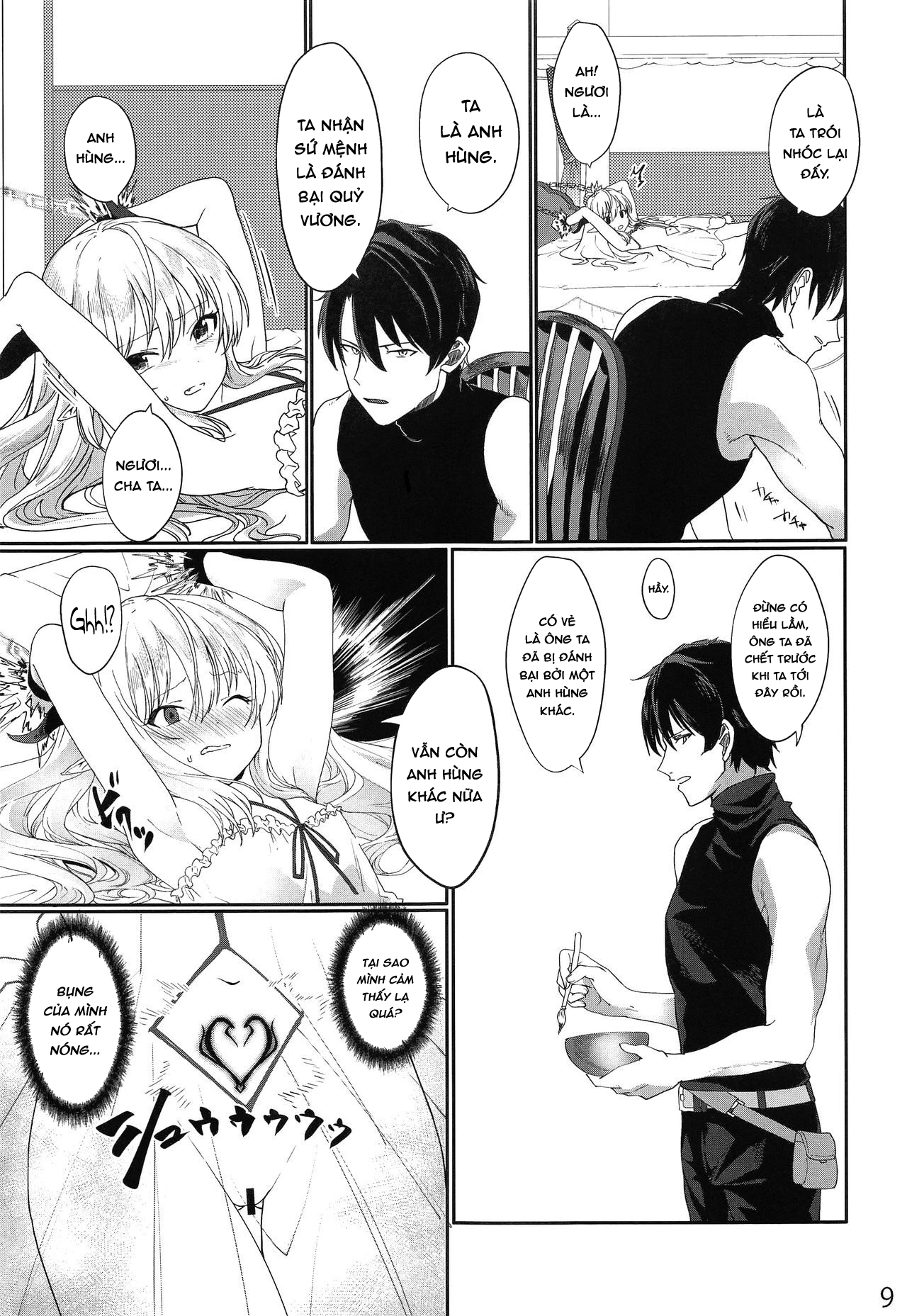 Đọc truyện hentai Yuusha no Dorei Inmon ga Maou no Musume o Youshanaku Osou! - Oneshot