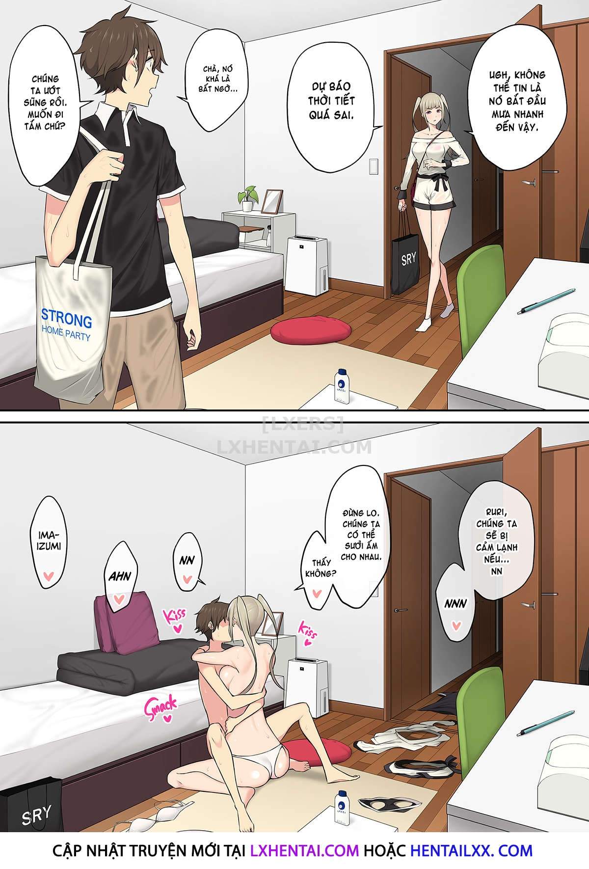 Đọc truyện hentai Imaizumi đưa cả bầy Gyaru về nhà mình - Chap 3