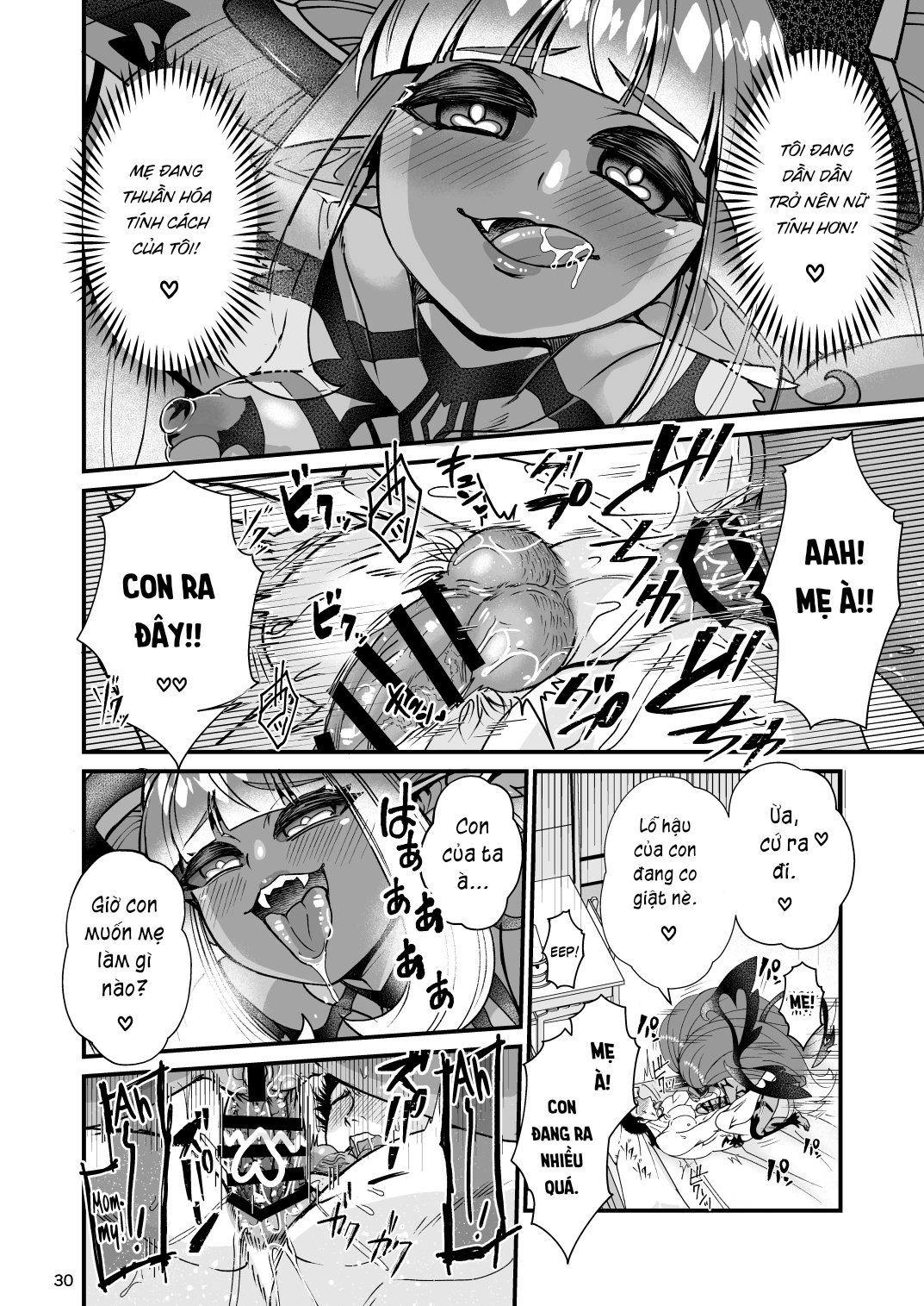 Đọc truyện hentai Futanari Devil Mama no Mesu ni Naru - Oneshot.