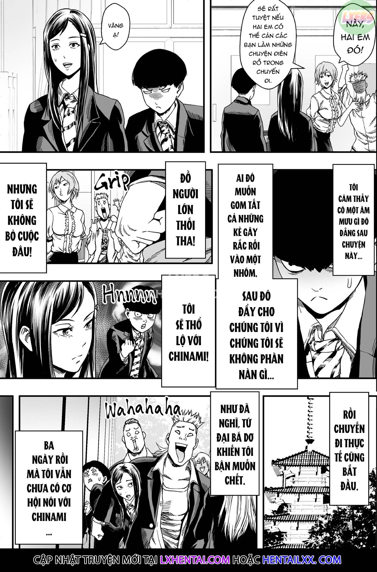 Đọc truyện hentai Field Trip with My First Crush and the Bad Crowd - Oneshot