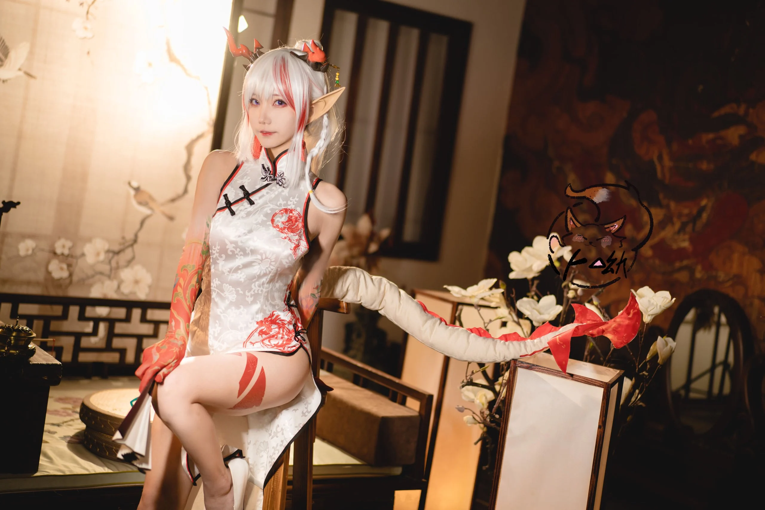 Đọc truyện hentai Tuyển tập Albums siêu phẩm Cosplay - Chap 632 - Bu You Mikon - Cheongsam Happy