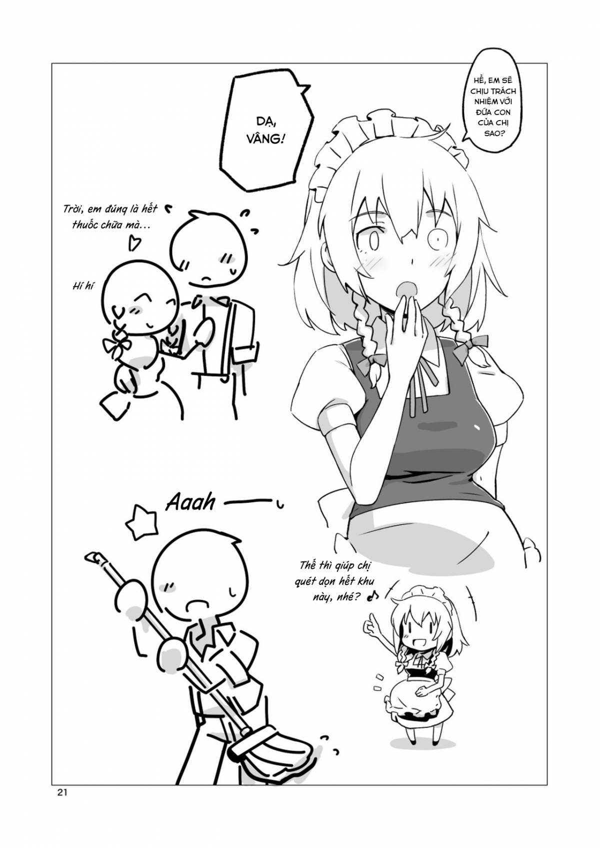 Đọc truyện hentai Không phải chị Sakuya mà tôi biết( Touhou Project) - Oneshot