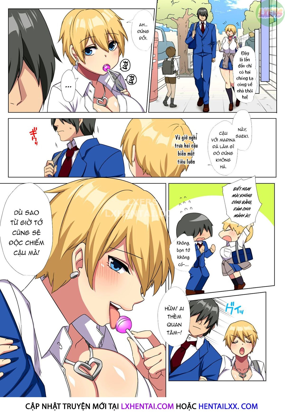 Đọc truyện hentai My Big Cock Is Getting Squeezed By Huge Breasted Bitch Gals!! - Chap 2 - [END]