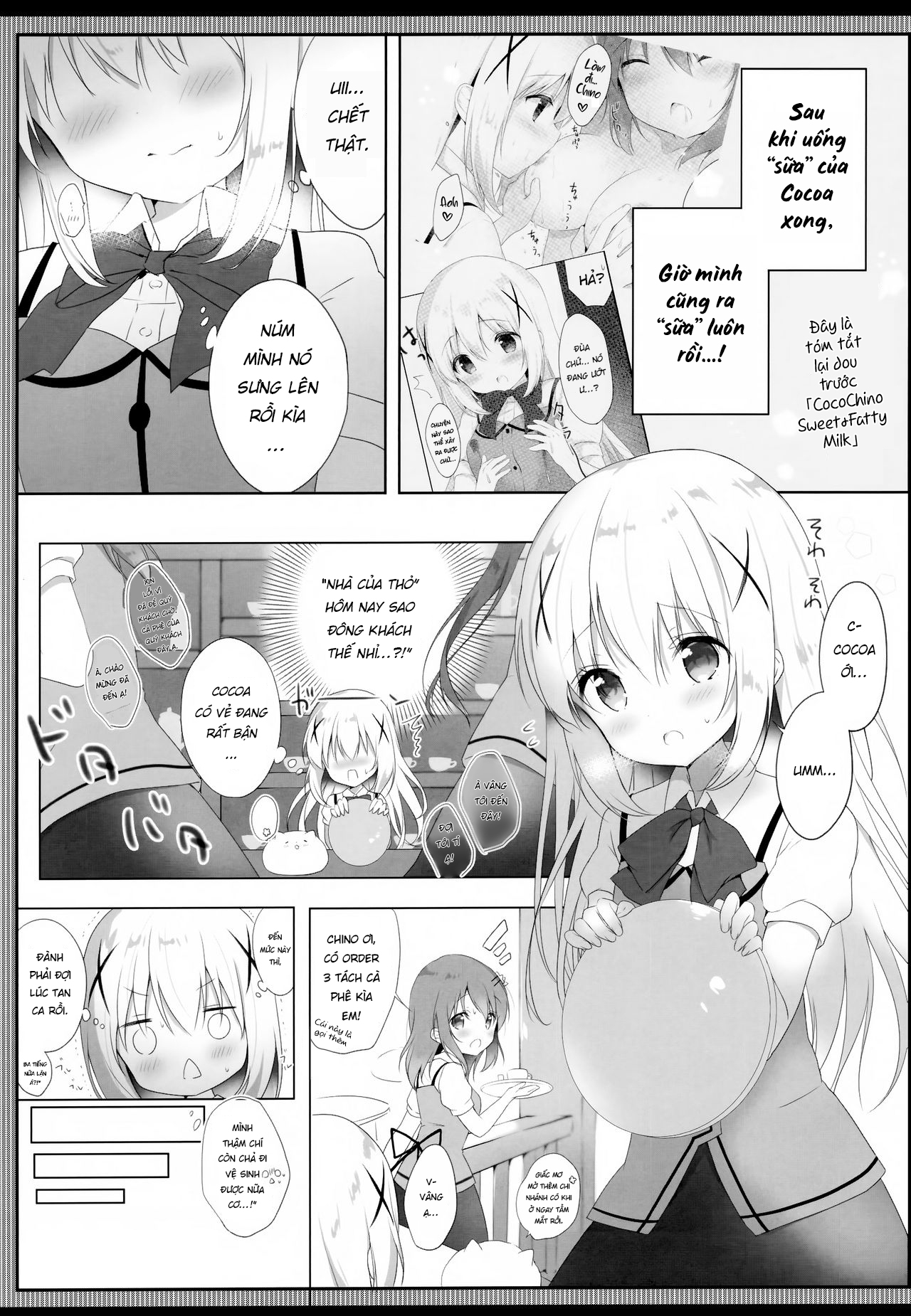 Đọc truyện hentai Chino’s Sweet & Fatty Milk - Oneshot