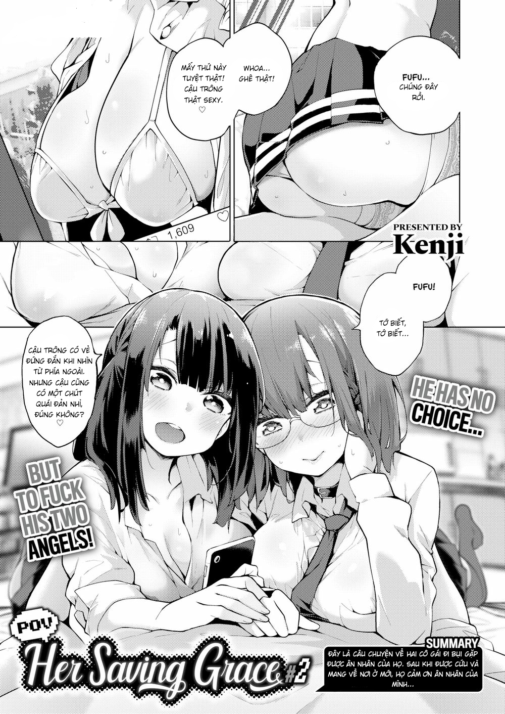 Đọc truyện hentai Góc nhìn! Ân điển cứu rỗi của cô ấy - Chap 2