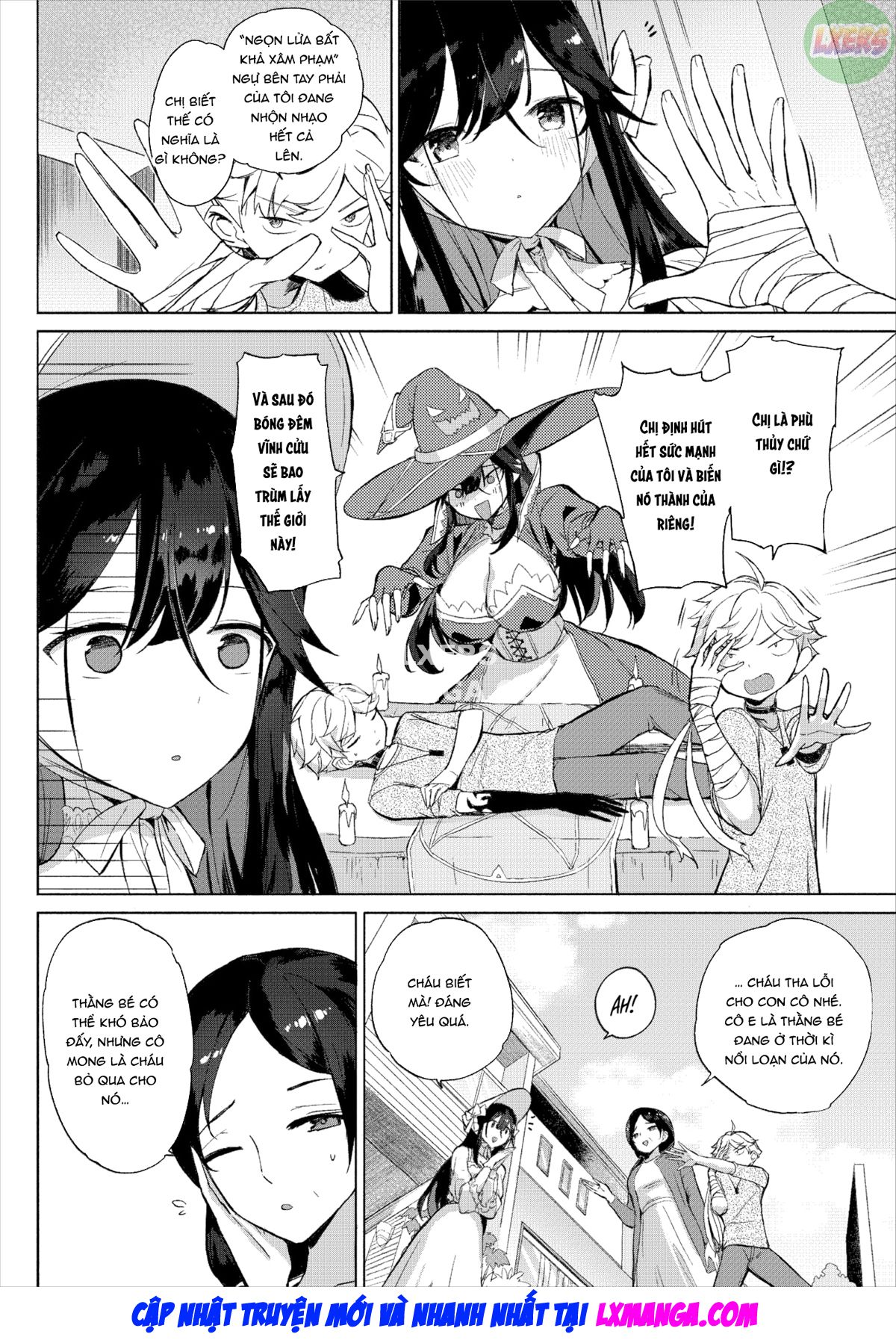 Đọc truyện hentai Tận dụng lợi thế của phù thủy bên cạnh! - Oneshot