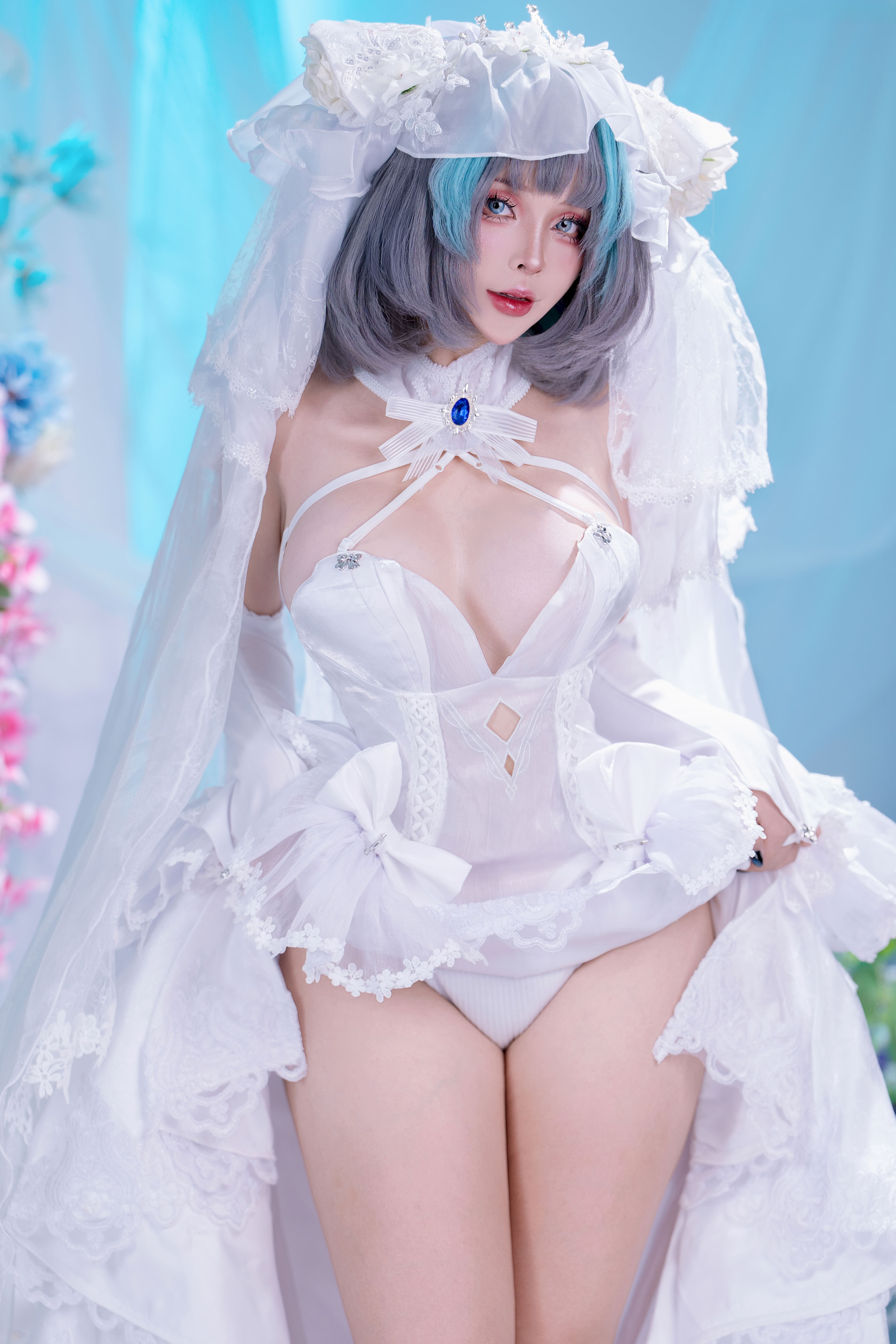 Đọc truyện hentai Tuyển tập Albums siêu phẩm Cosplay - Chap 1416 - Sayo Momo - Bride Cheshire