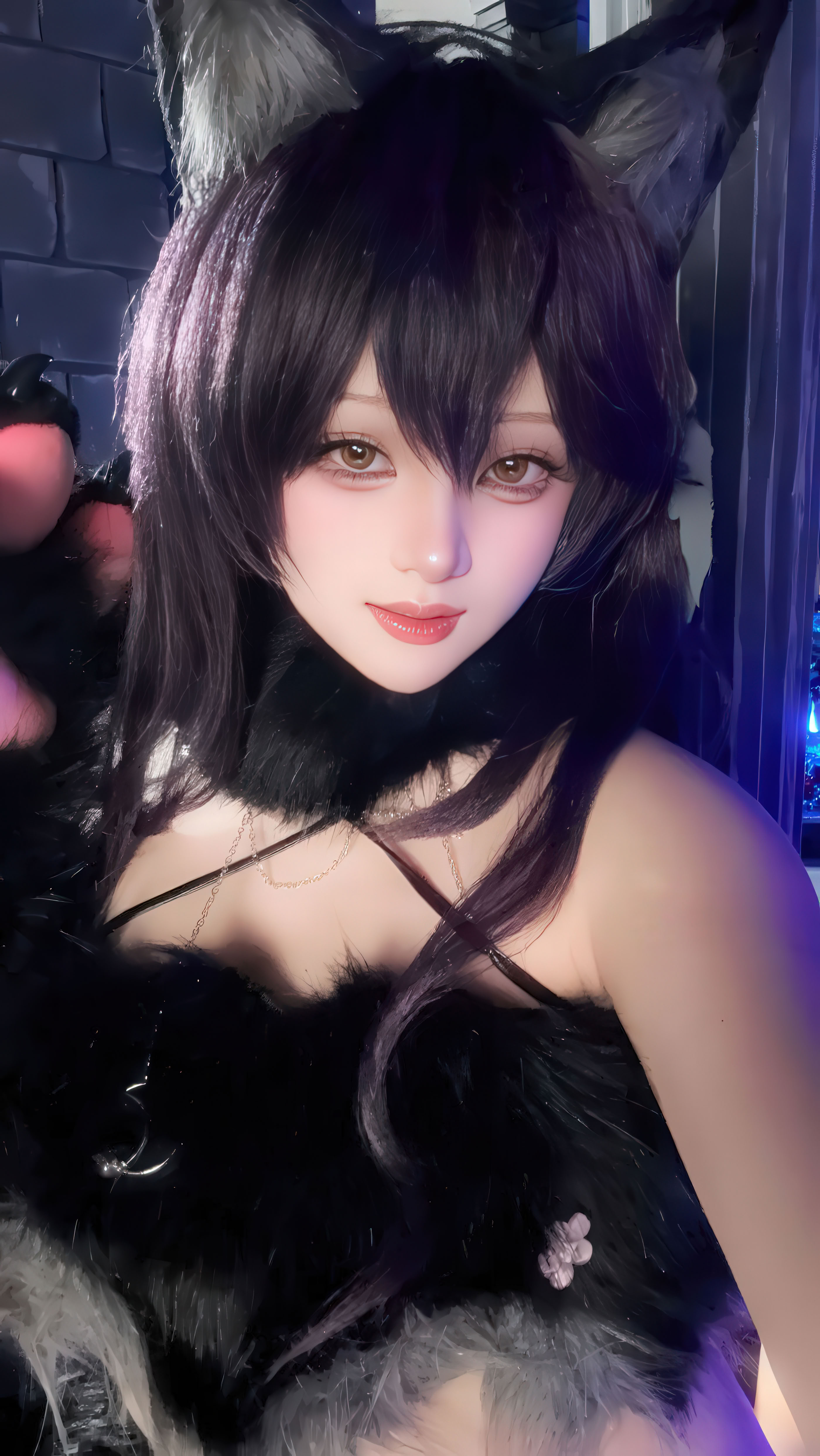Đọc truyện hentai Tuyển tập Albums siêu phẩm Cosplay - Chap 1344 - Yukako - Azur Lane Atago Werewolf