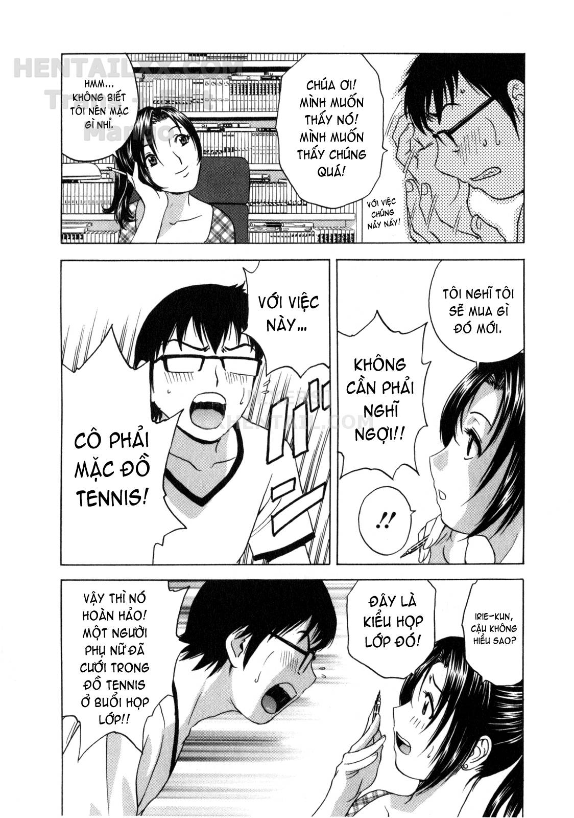 Đọc truyện hentai Life With Married Women Just Like A Manga - Chap 5