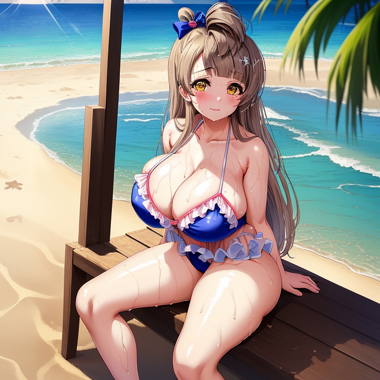Đọc truyện hentai Tuyển tập Albums Art hentai - Chap 330 - Big breasted Kotori in bikini