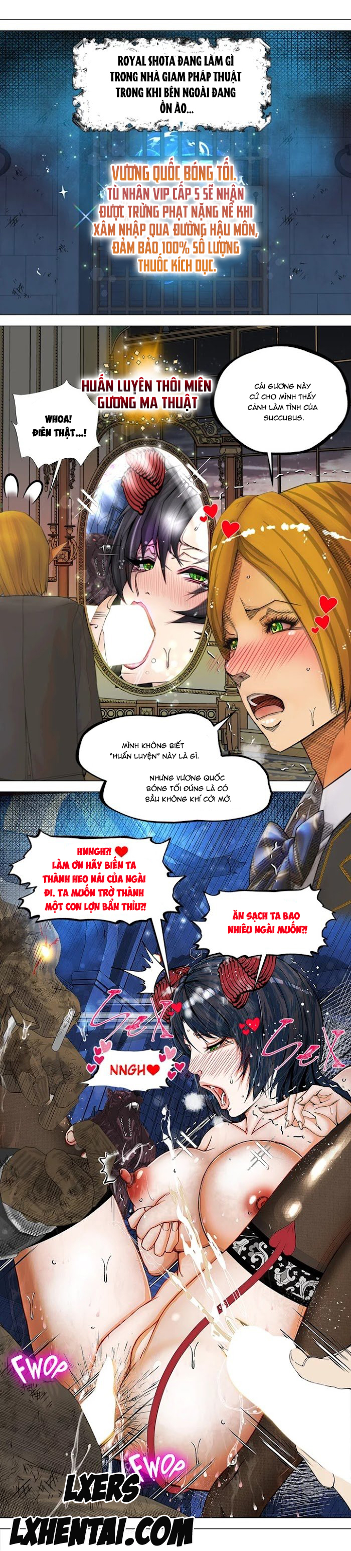 Đọc truyện hentai Nữ Hoàng Dark Elf Và Nô Lệ Orc - Chap 4