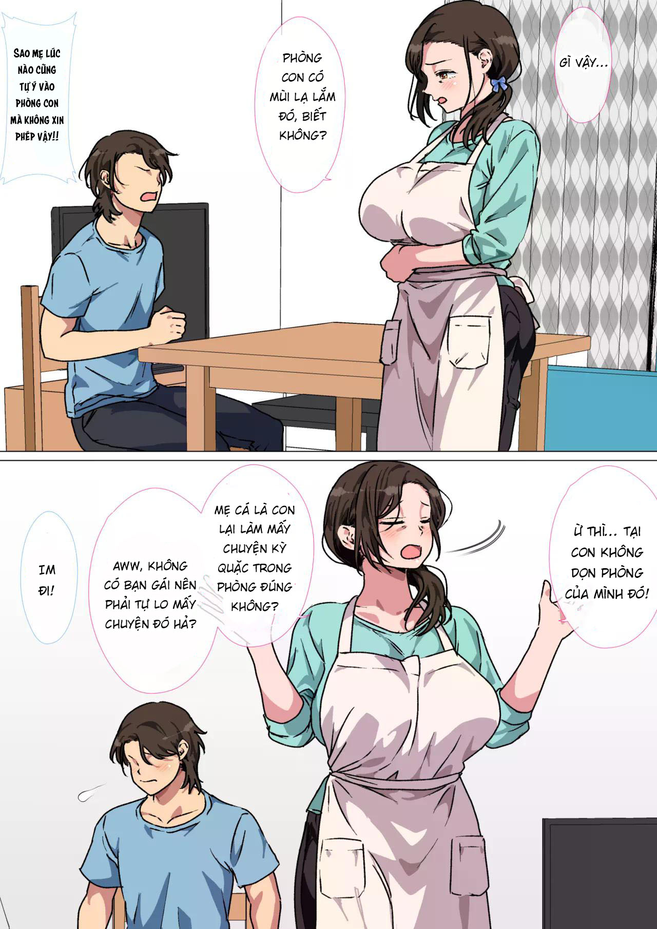 Đọc truyện hentai Haha ga Ecchi na Chouhatsu Shite Kita node Gaman Dekizu ni Hangeki Shimashita - Oneshot