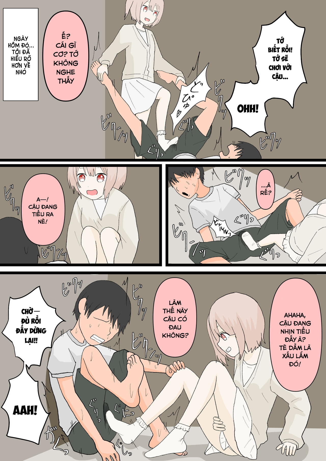 Đọc truyện hentai Người bạn thời thơ ấu và con chó - Oneshot