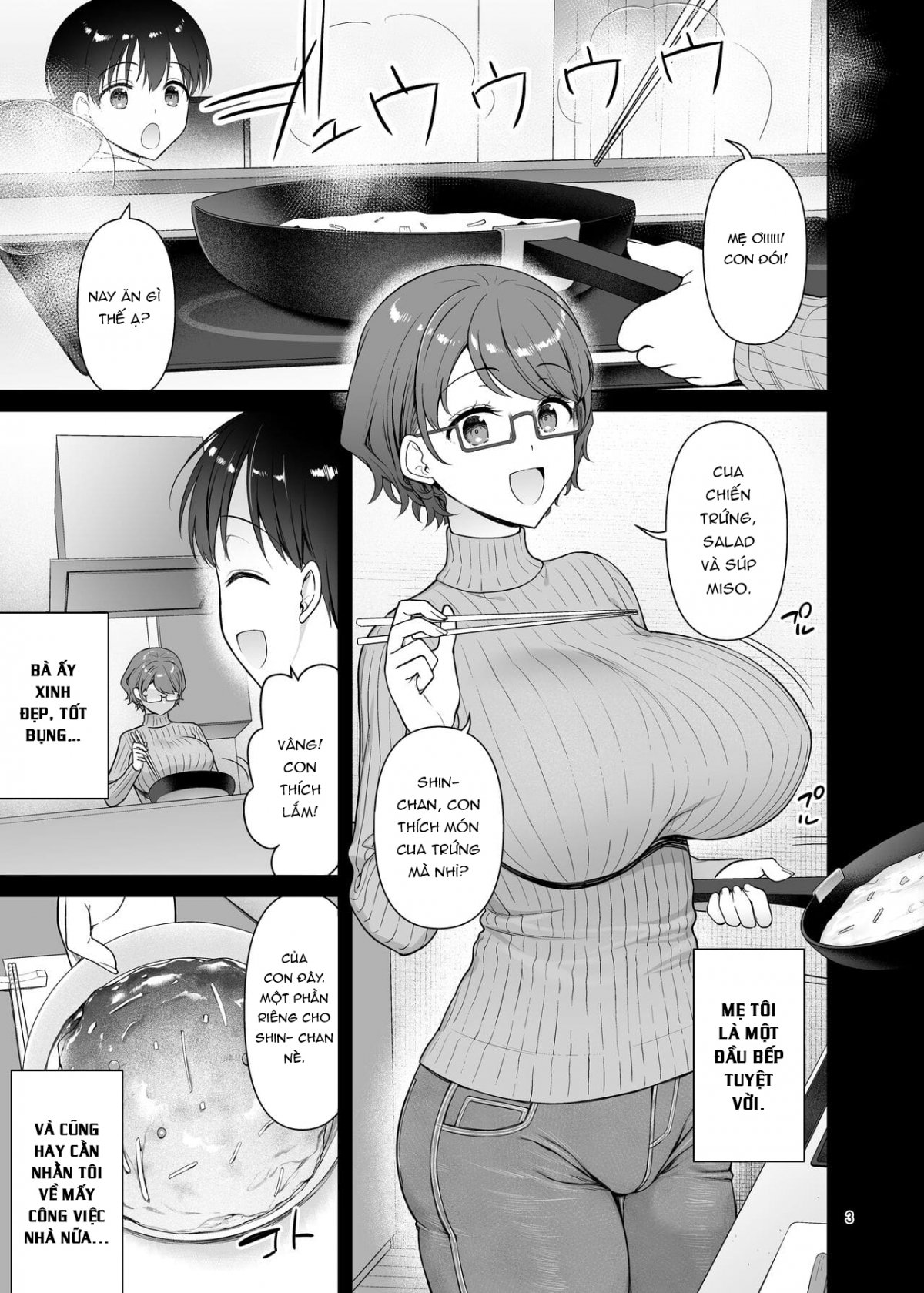 Đọc truyện hentai Mẹ tôi chỉ trở nên dâm đãng trước mặt anh trai tôi. - Oneshot_1