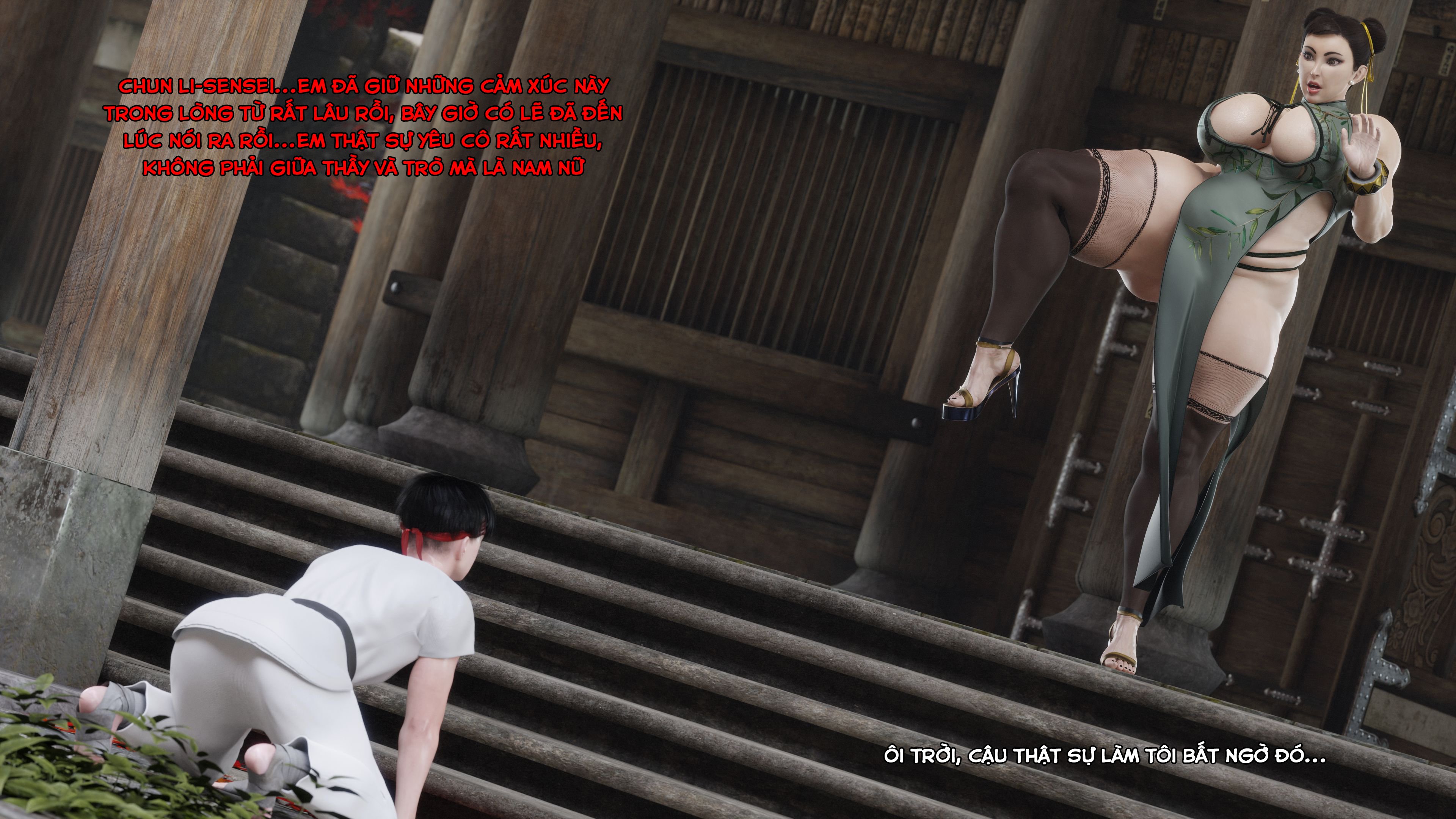 Đọc truyện hentai Học sinh yêu thích của Chun-Li (Chiến binh đường phố) - Oneshot