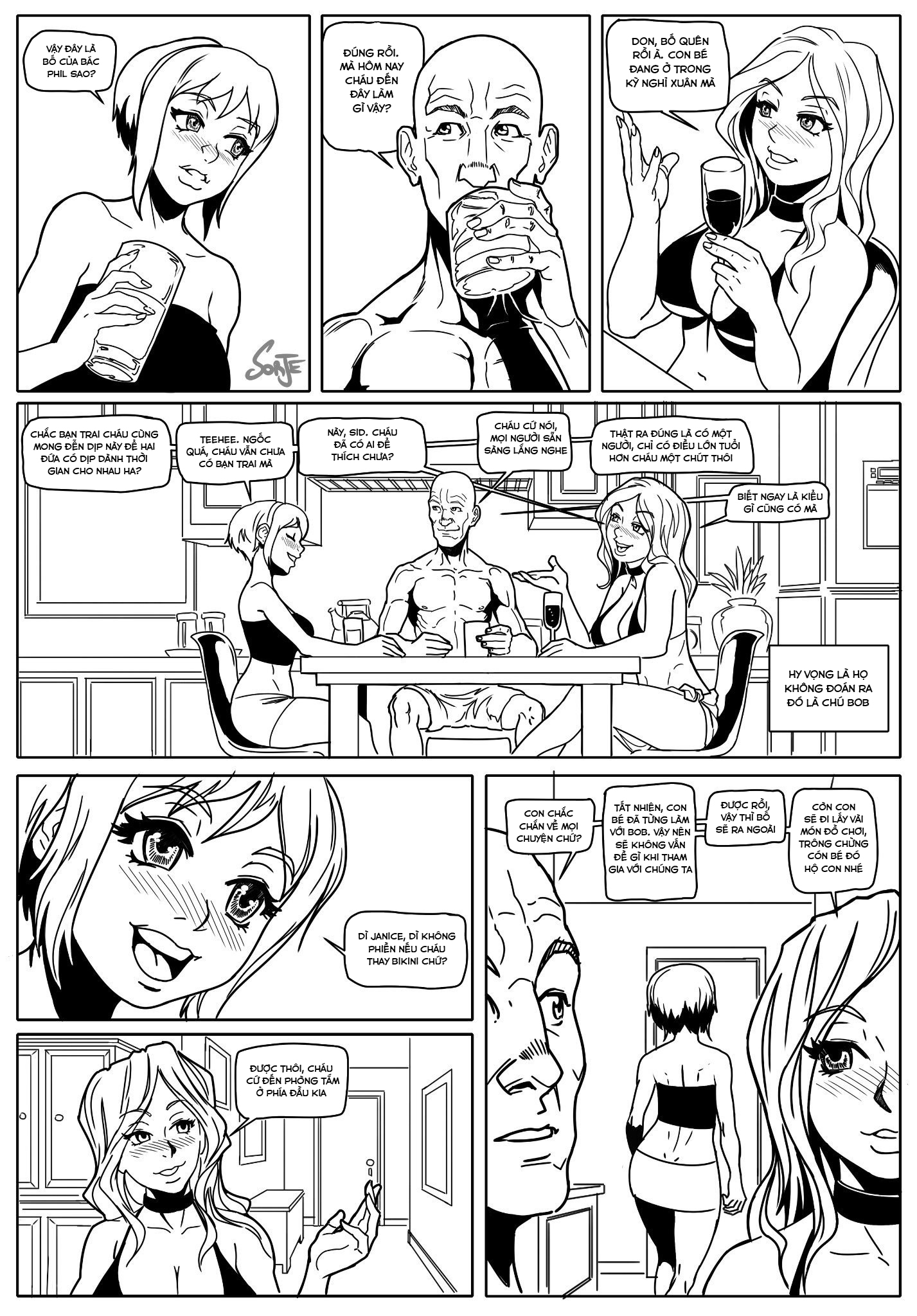 Đọc truyện hentai Sidney - Fun In The Sun - Oneshot (Sidney, Janice, Don)