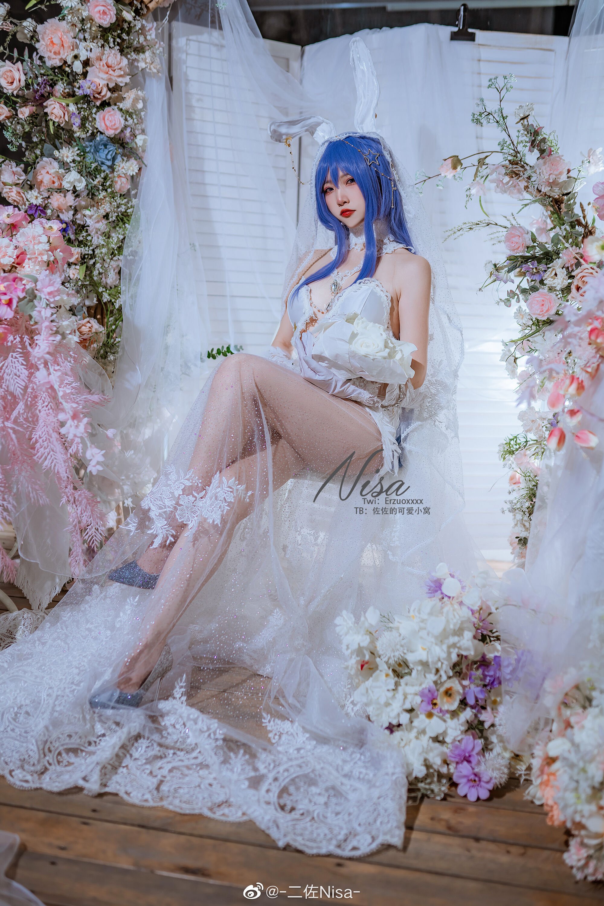 Đọc truyện hentai Tuyển tập Albums siêu phẩm Cosplay - Chap 443 - [Nisa] Azur Lane Beautiful wedding dress New Jersey