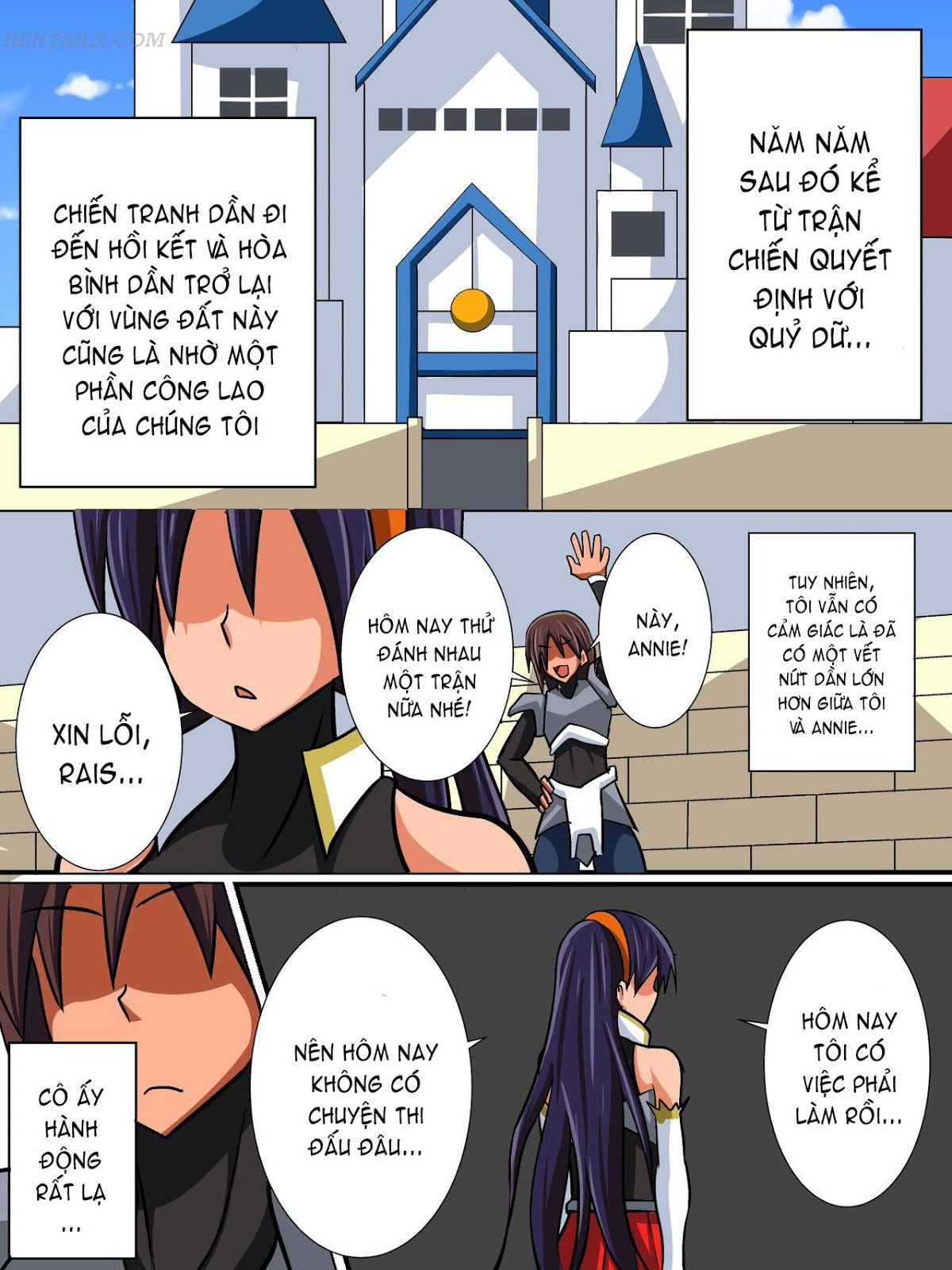 Đọc truyện hentai Osananajimi no Onna Kishi ga Oujo ni Naru Made Zenpen - Chap 1