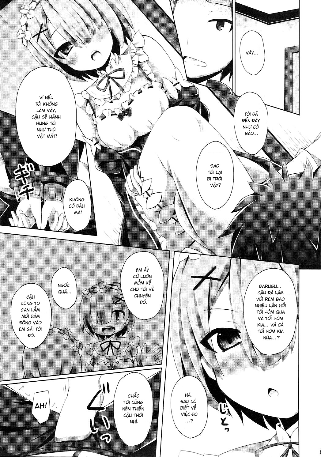 Đọc truyện hentai A Subaru-kun Ecchi Shimasu? Chotto Barusu Nani Jiro Jiro Miten no yo (Re:Zero Kara Hajimeru Isekai Seikatsu) - Oneshot