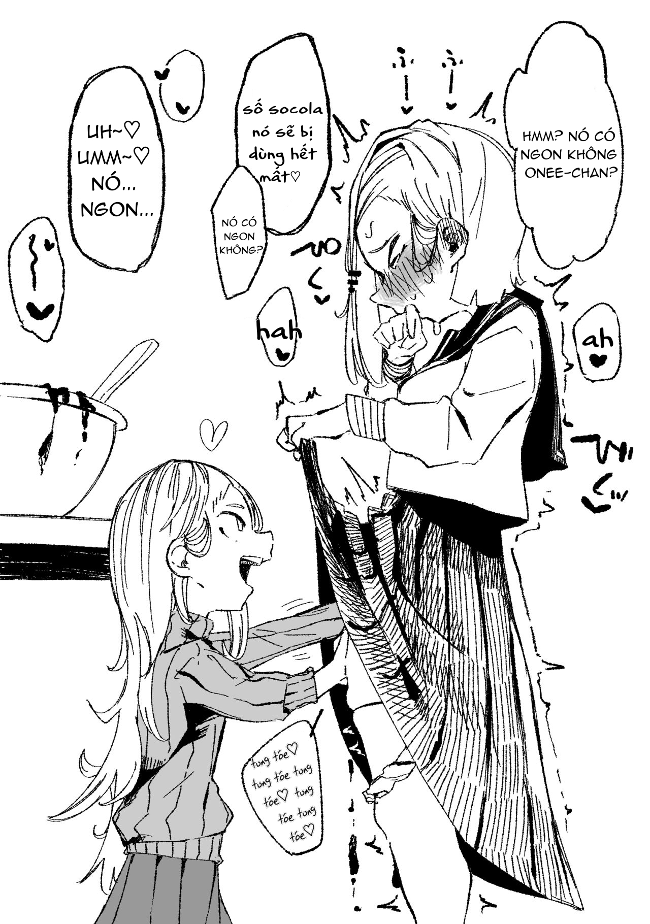 Đọc truyện hentai Ăn sô cô la cho lắm vô - Oneshot