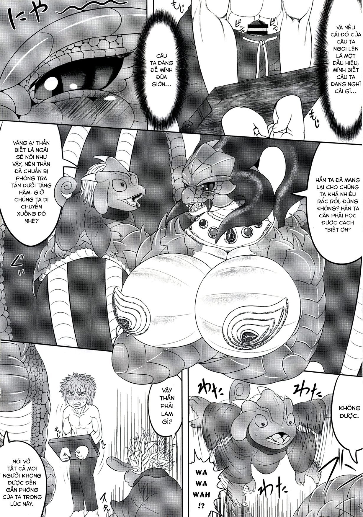 Đọc truyện hentai (Kemoket 6) Banouki Ryuumaouden - Oneshot