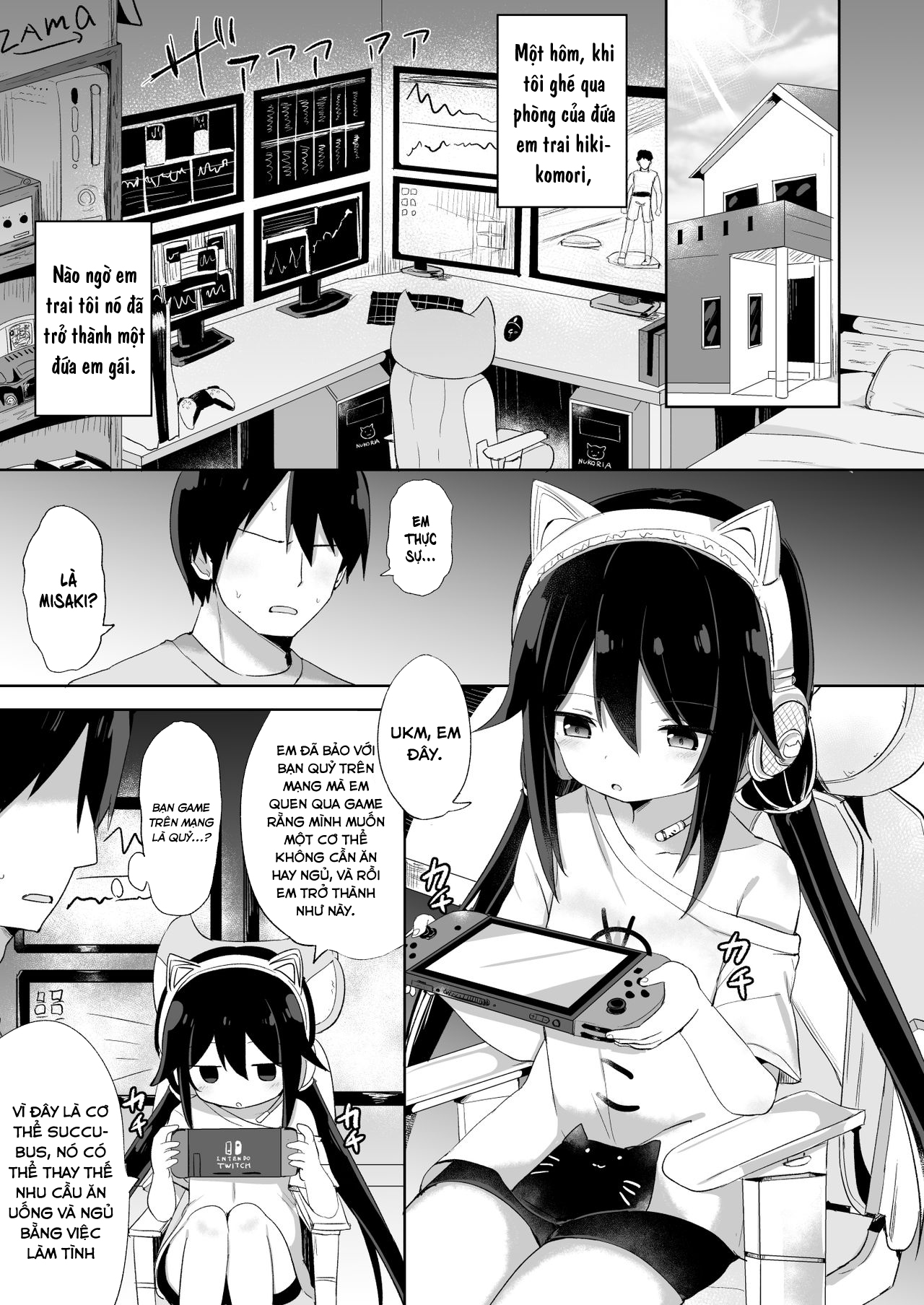 Đọc truyện hentai Đứa em trai succubus - Oneshot - Ngọt