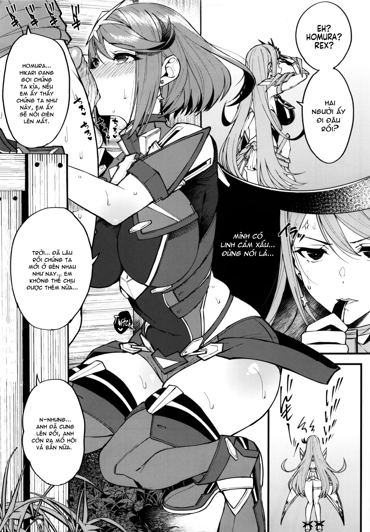 Đọc truyện hentai Sự dẫn dắt của Mặt trời rực lửa (Xenoblade Chronicles 2) - Oneshot