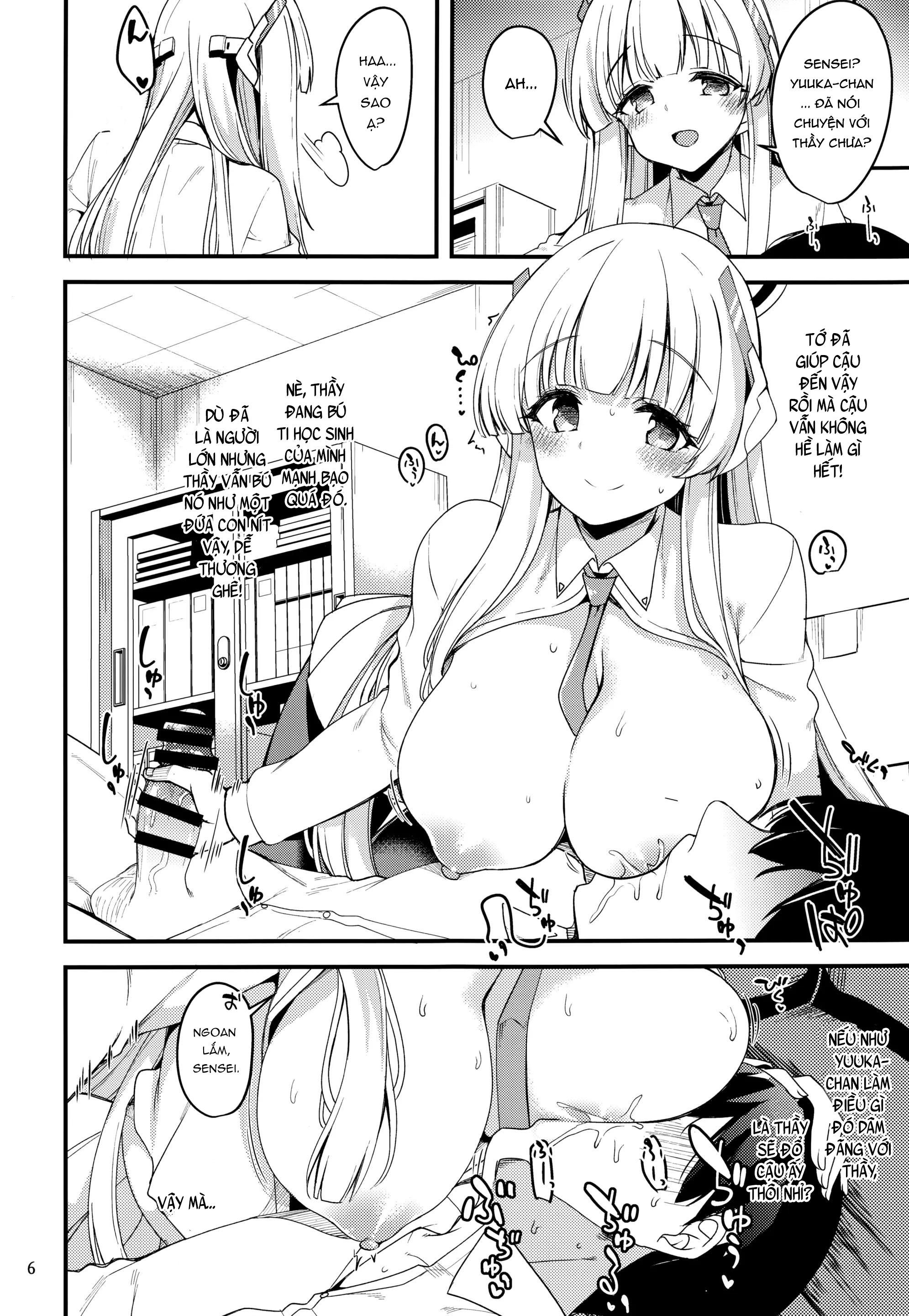 Đọc truyện hentai Sensei! Đừng nói chuyện này cho yuuka biết nhé! - Oneshot nứng