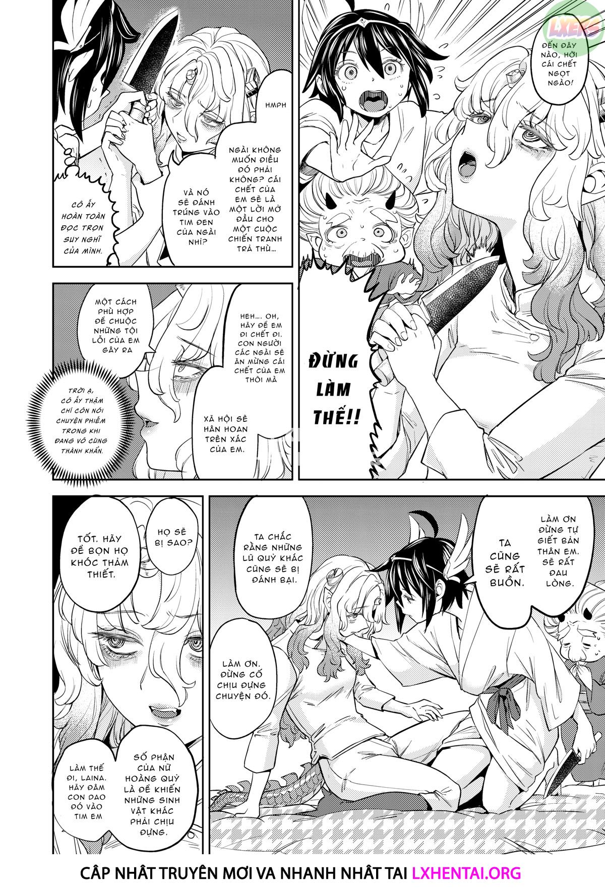 Đọc truyện hentai Tái sinh thành một nữ anh hùng có 5 người vợ quỷ - Chap 5