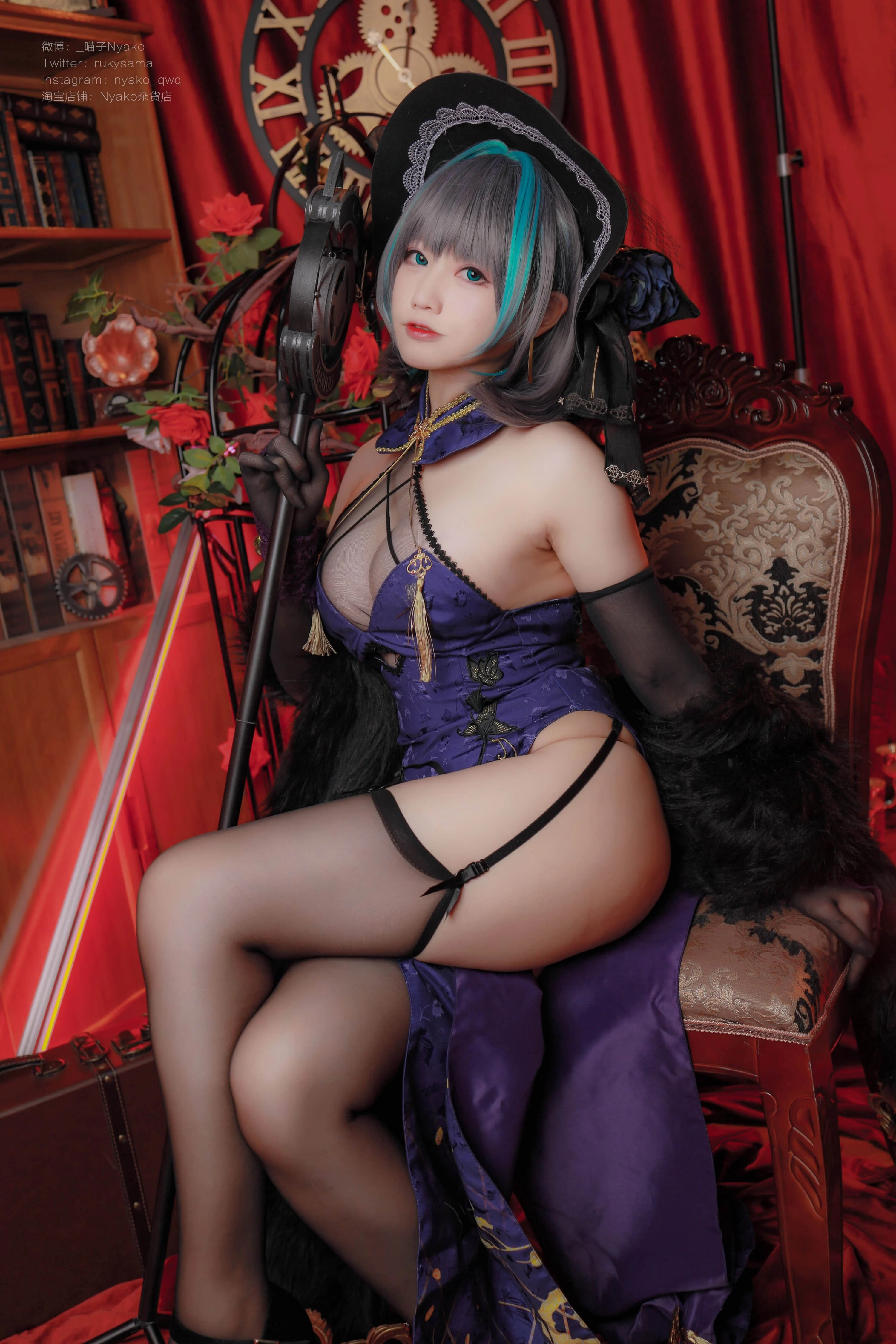 Đọc truyện hentai Tuyển tập Albums siêu phẩm Cosplay - Chap 808 - Nyako - Cheshire Cheongsam