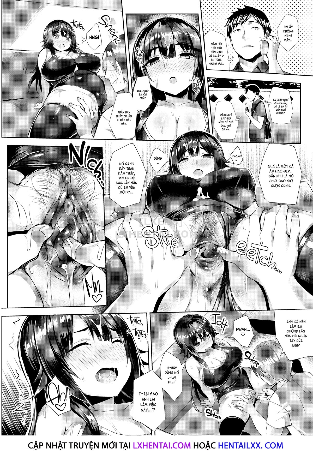 Đọc truyện hentai Curvy Tales - Chap 3 - Urge to NTR a Girlfriend in a School Swimsuit