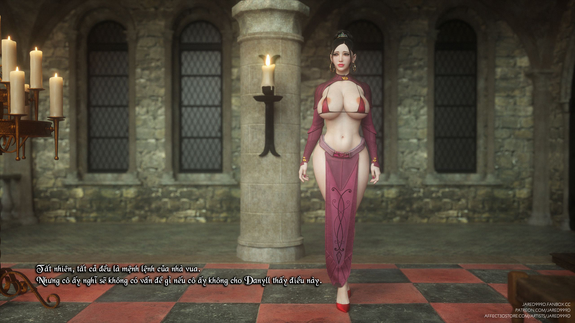 Đọc truyện hentai Fallen Lady - Vol 2 - Chap 5: Buổi thiết triều cực khoái