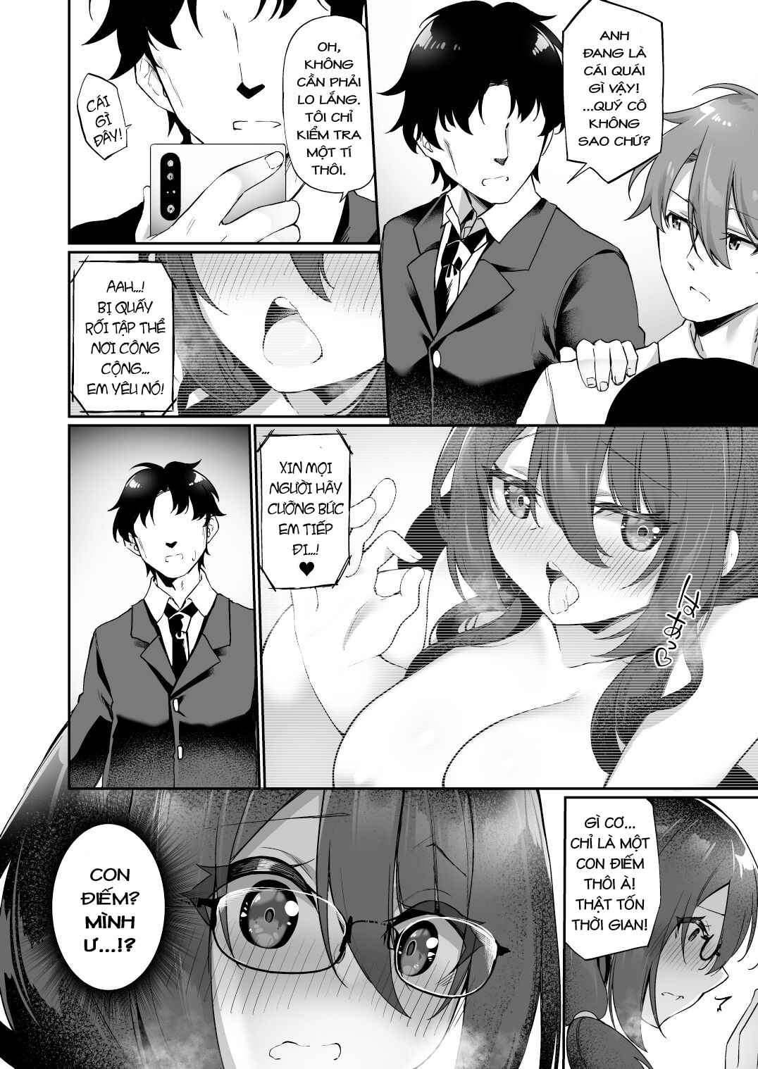 Đọc truyện hentai Boku No Koe O Kiku Dake De Hatsujou Shichau Yandere Kyonyuu Kouhai Ni Karada O Irekaerarete Shimatta! - Oneshot