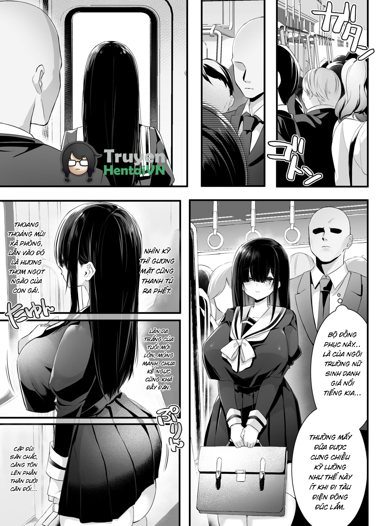 Đọc truyện hentai Fujun Isei Kouyuu shitara Soku Taigaku no Seijun Muku na Gakuensei ni Itazura ~Densha Chikan Hen~ - Oneshot