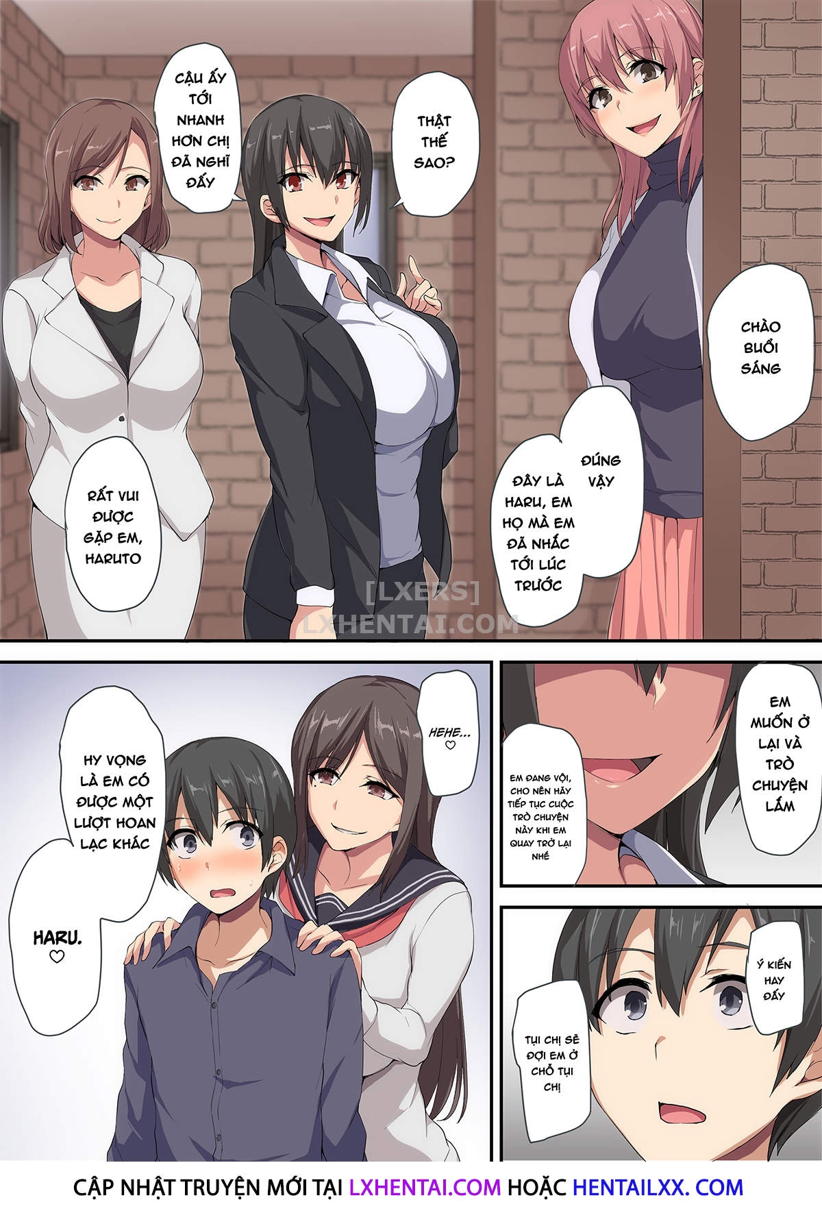 Đọc truyện hentai Lovey-Dovey Sex Life With Older Ladies - Losing My Virginity To a Harem - Oneshot