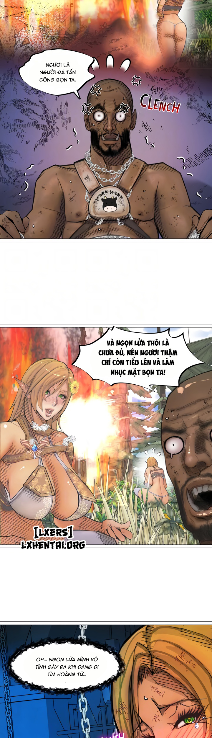 Đọc truyện hentai Nữ Hoàng Dark Elf Và Nô Lệ Orc - Chap 21