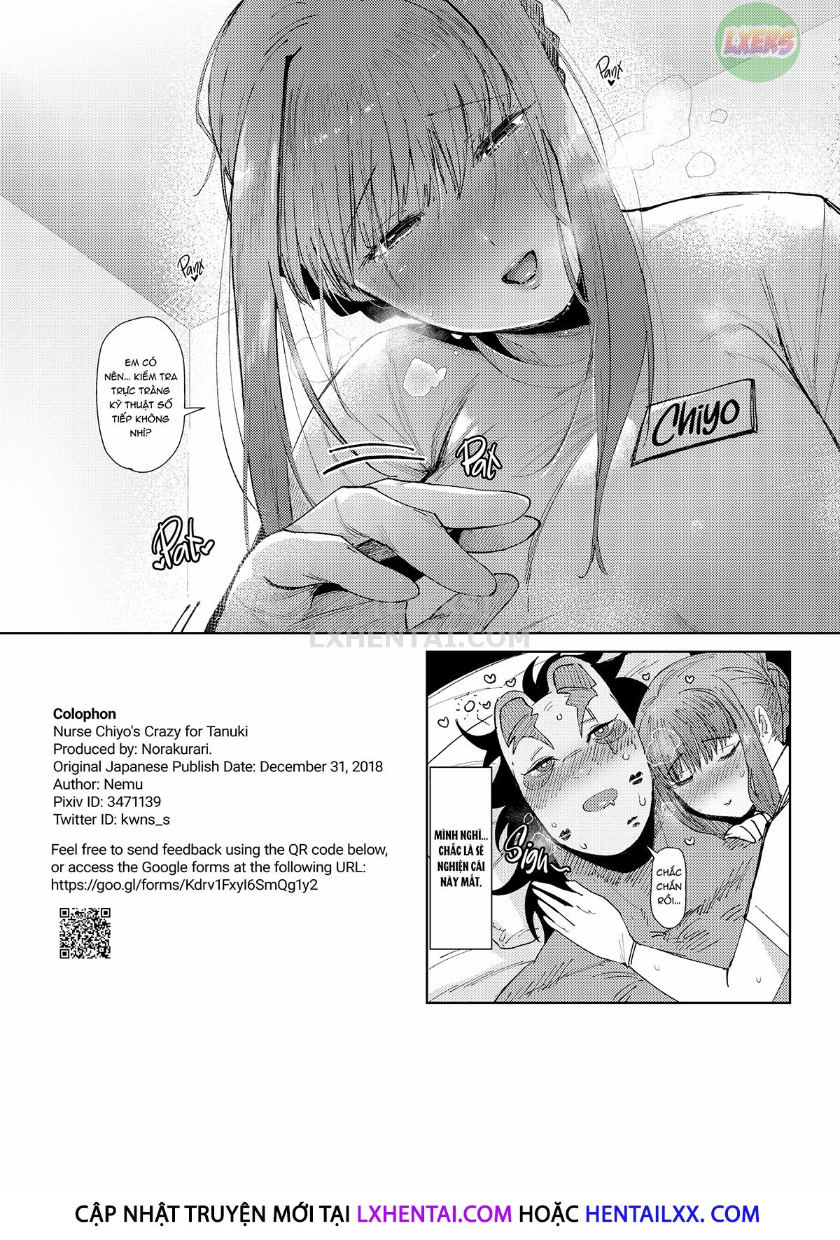 Đọc truyện hentai Y tá Chiyo phát điên vì Tanuki - Oneshot