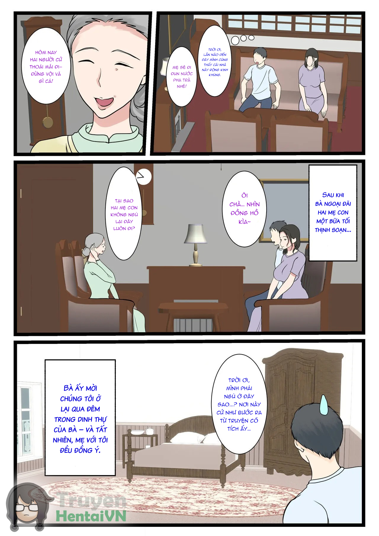 Đọc truyện hentai Shojo no Haha wa Musuko ni Dakarete Ko o Haramu - Oneshot