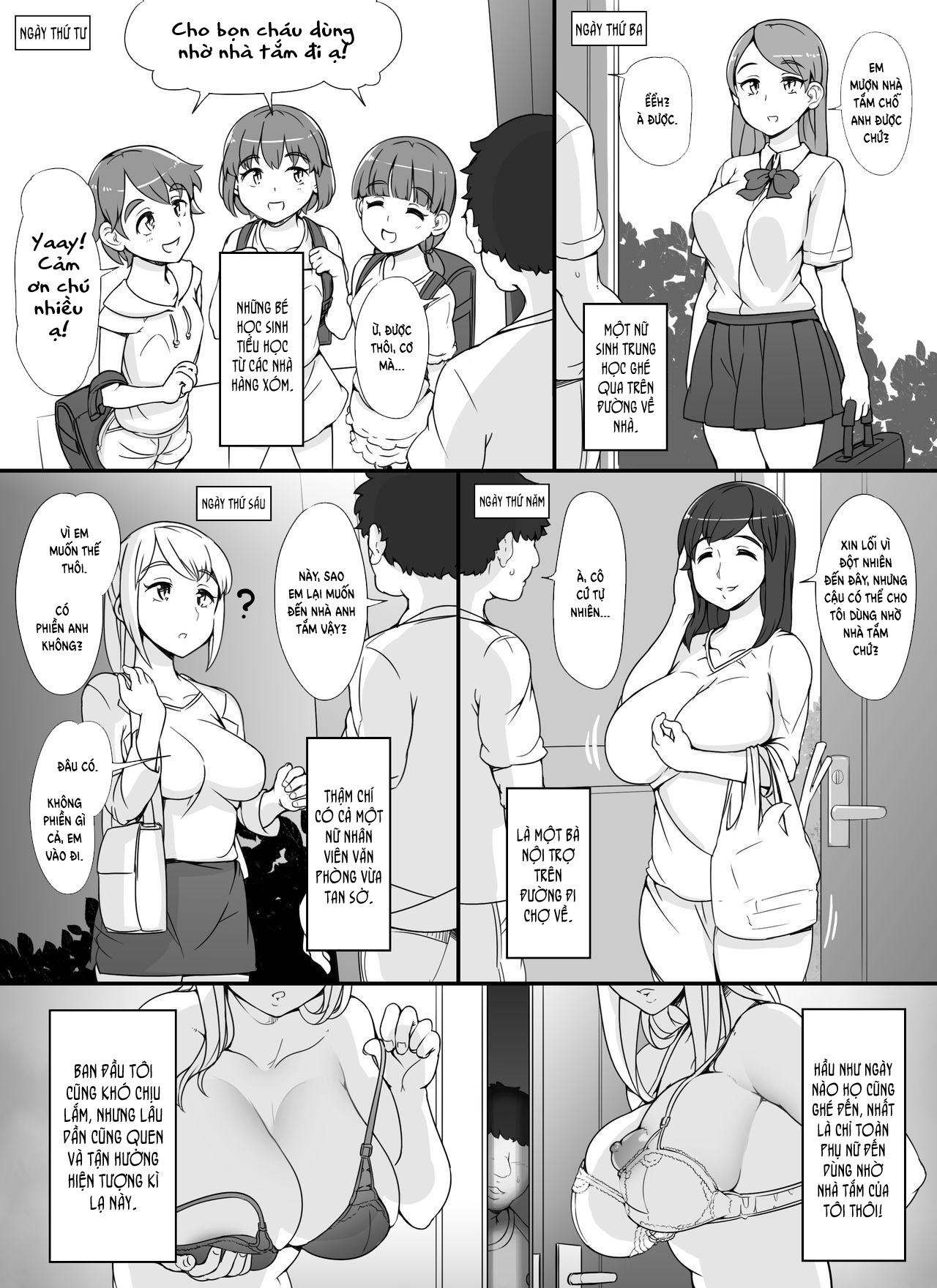 Đọc truyện hentai Dàn gái xinh trong bồn tắm - Chap 1 - Chơi em Loli