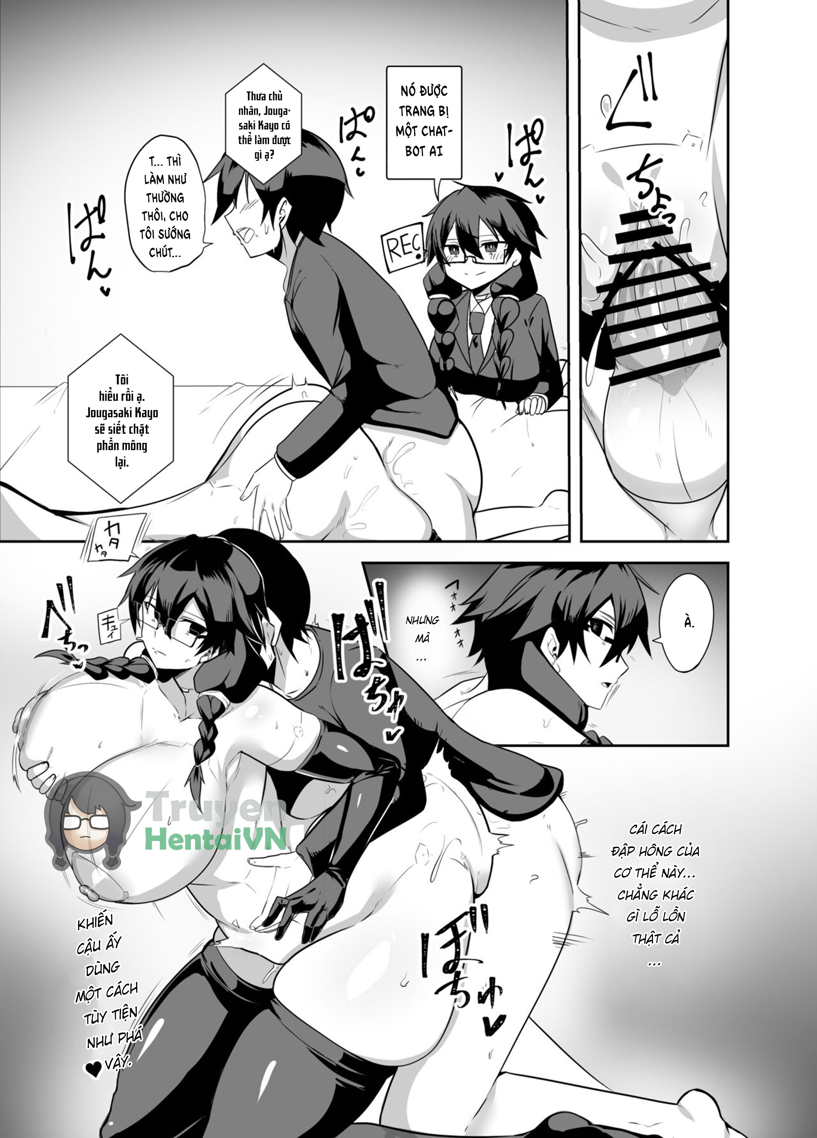 Đọc truyện hentai Android no Osananajimi Tachi to Chitsu Onahoecchi Suru Hanashi - oneshot