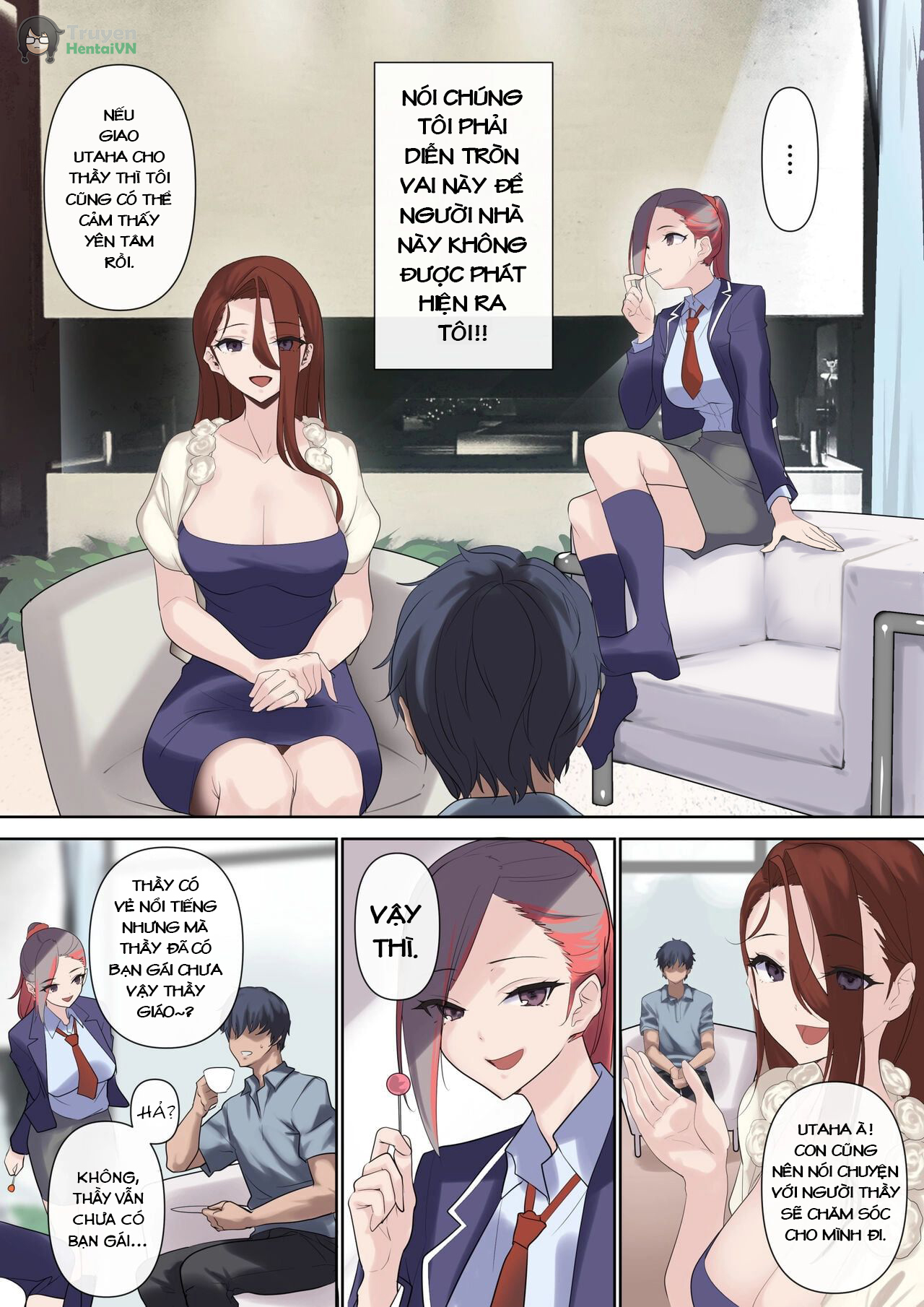 Đọc truyện hentai Nữ doanh nhân dâm đãng và cô giáo trinh nữ - oneshot