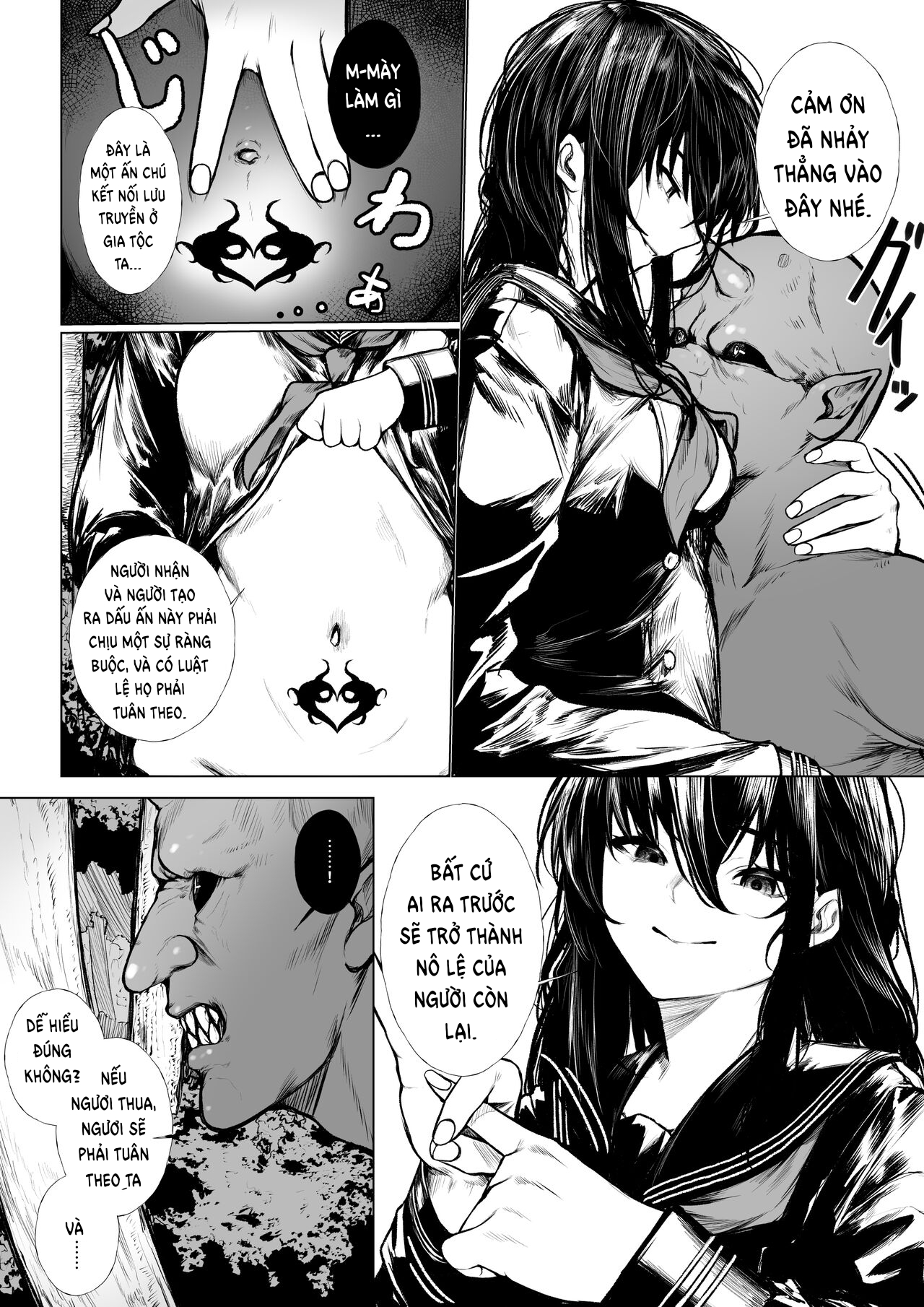 Đọc truyện hentai Không đời nào người trừ quỷ có thể thua một tên tiểu Oni. - Oneshot