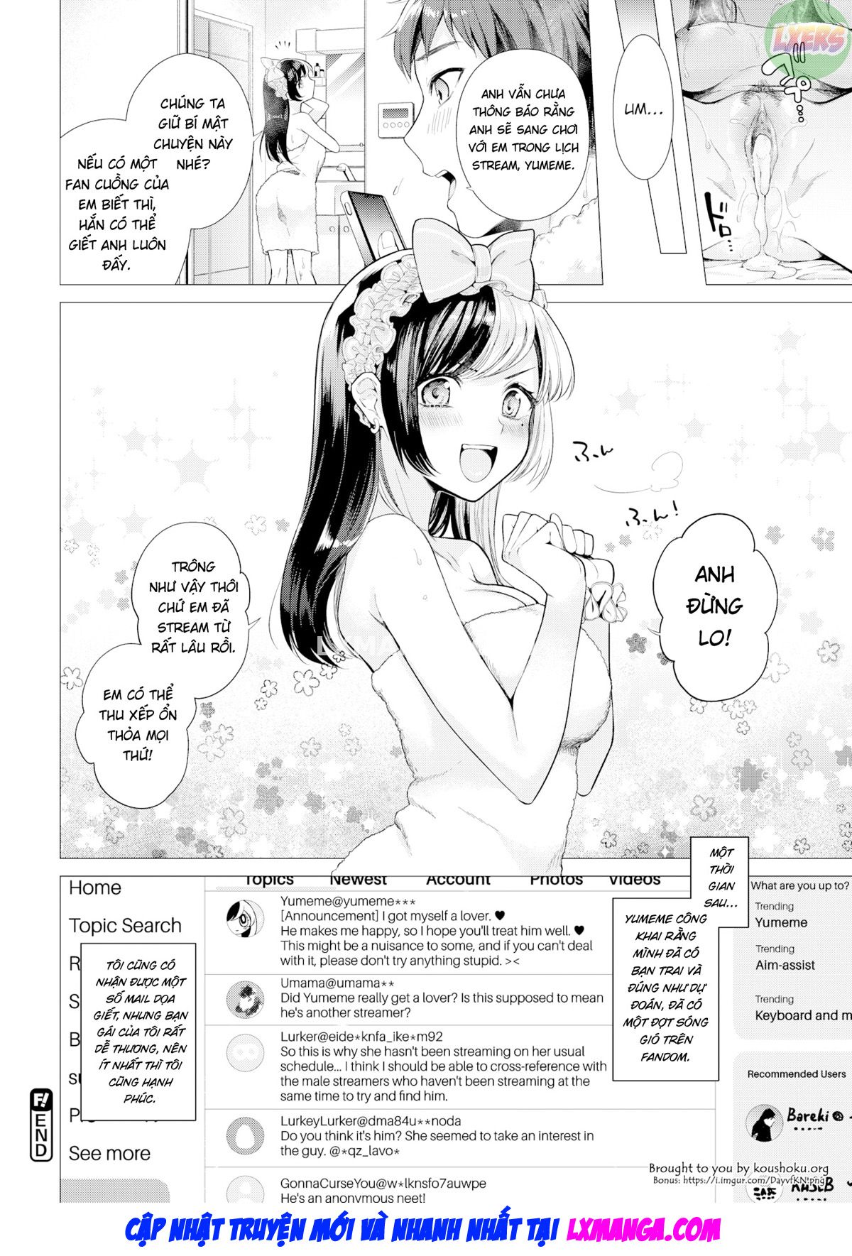 Đọc truyện hentai Kênh Yumeme live trực tiếp - Oneshot