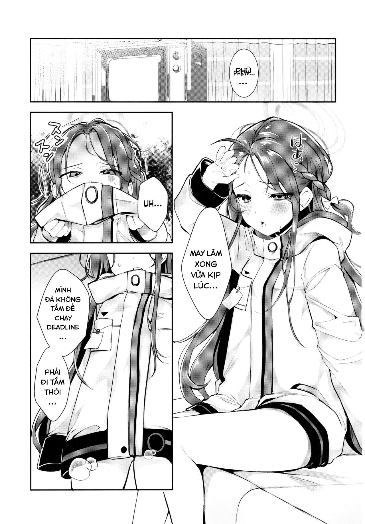 Đọc truyện hentai Sau khi chạy deadline Blue Archive - Oneshot
