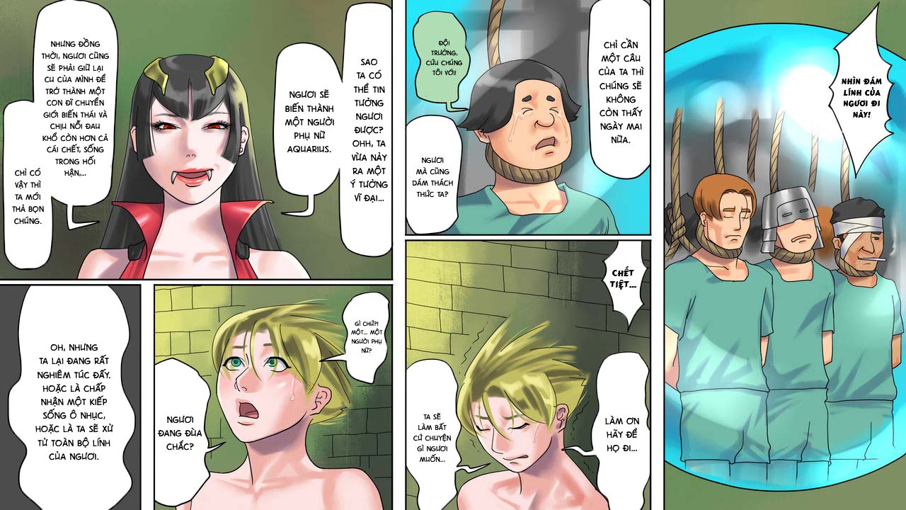 Đọc truyện hentai Seikishi Aquarius Chijoku no Nyotai Kaizou - Oneshot.