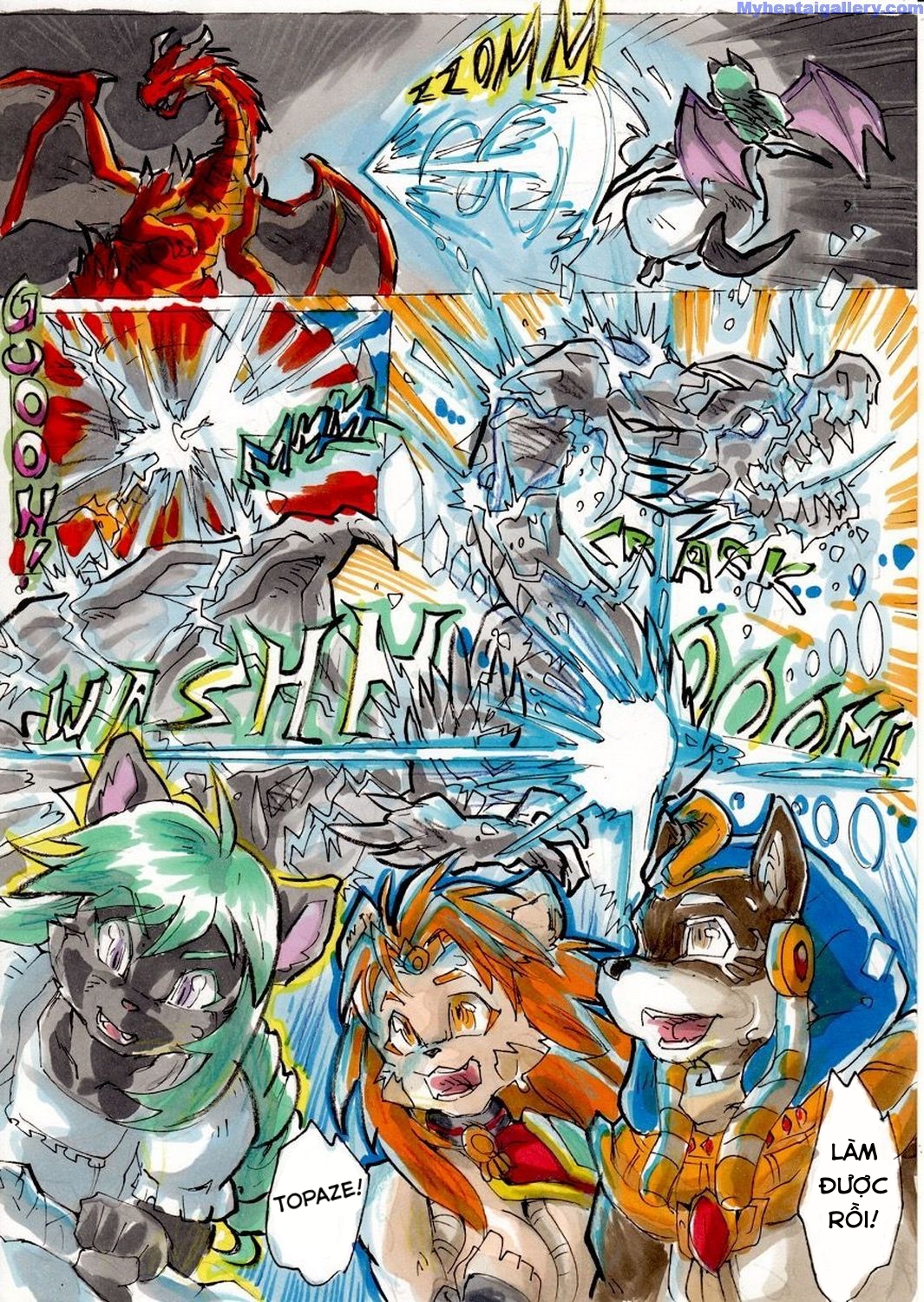 Đọc truyện hentai Anubis Stories 3 - Dragon Attack - Oneshot